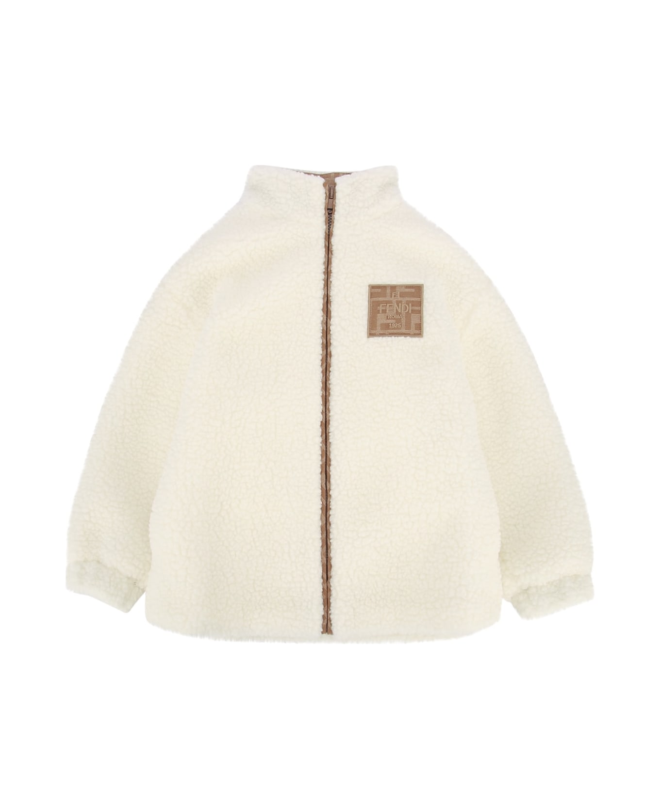 Fendi Giacca Teddy Bear - GESSO