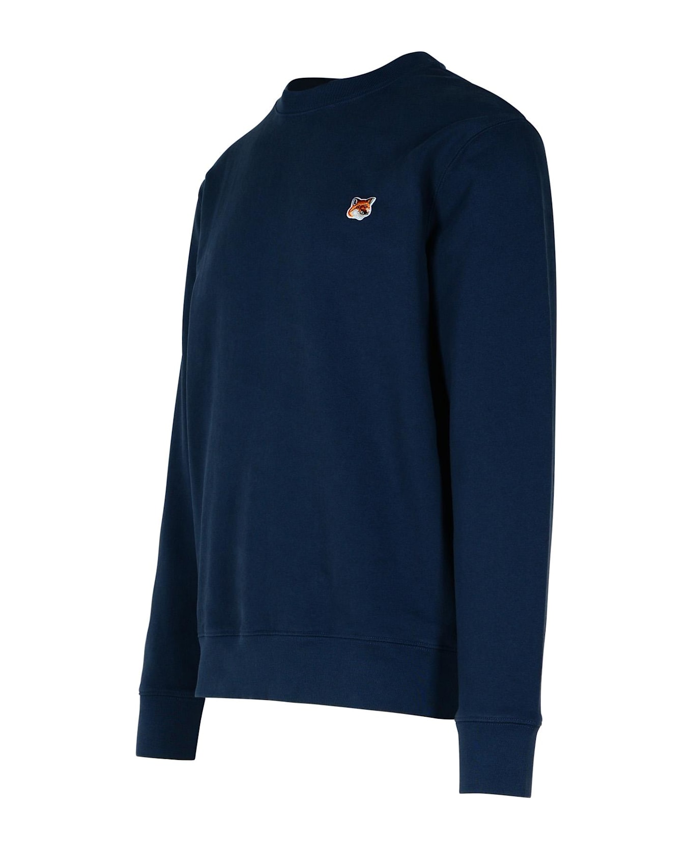 Maison Kitsuné Navy Cotton Sweatshirt - INK BLUE