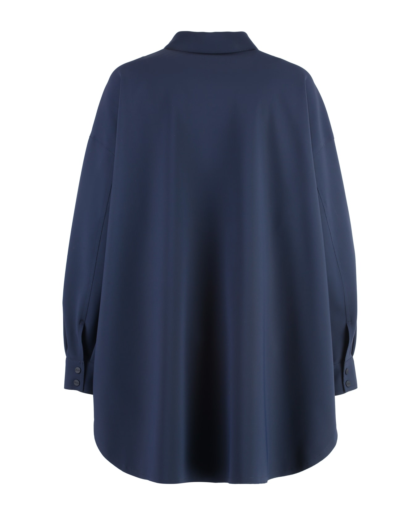 Herno Technical Fabric Overshirt - blue シャツ