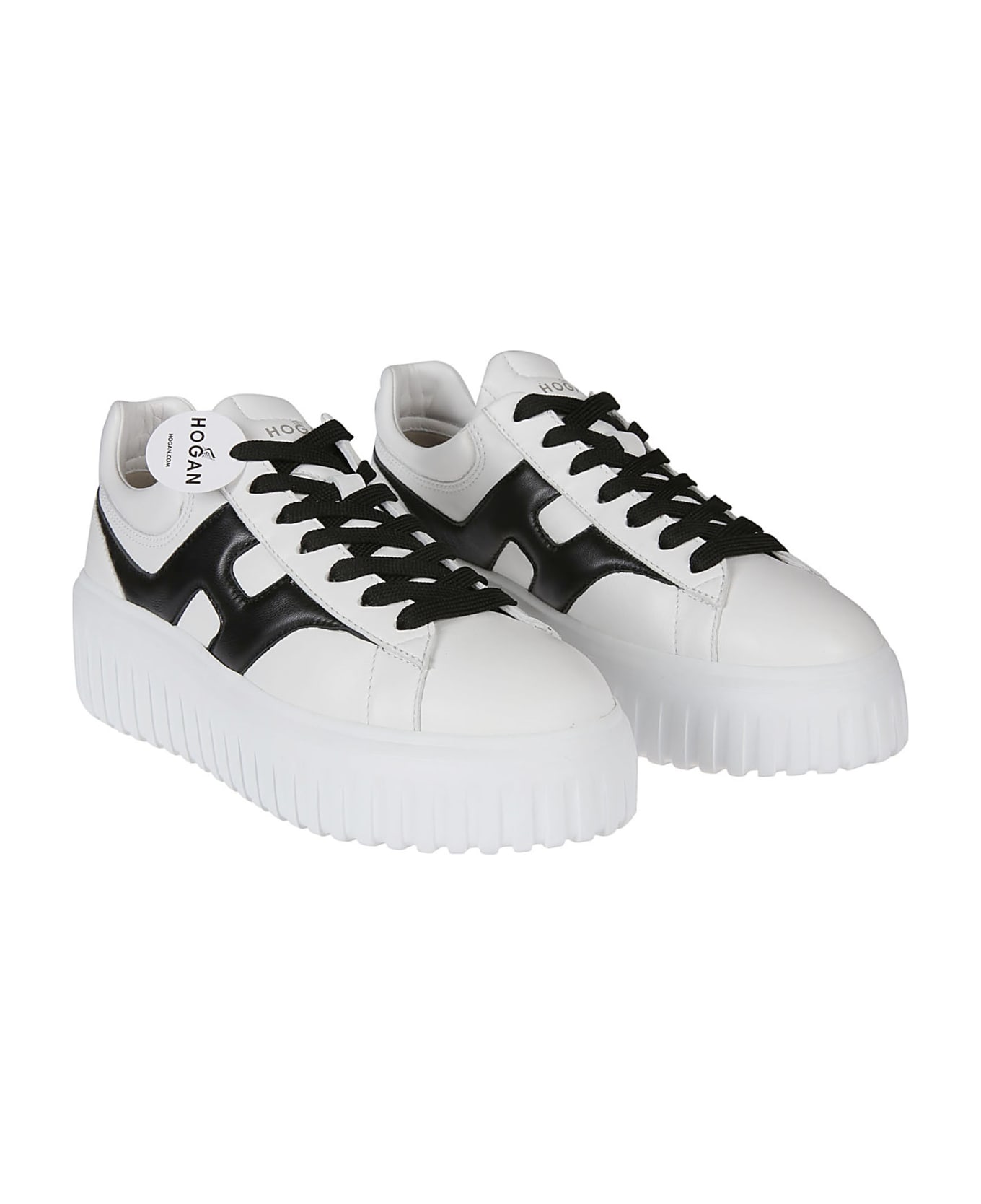 Hogan H-stripes Sneakers - Bianco/nero
