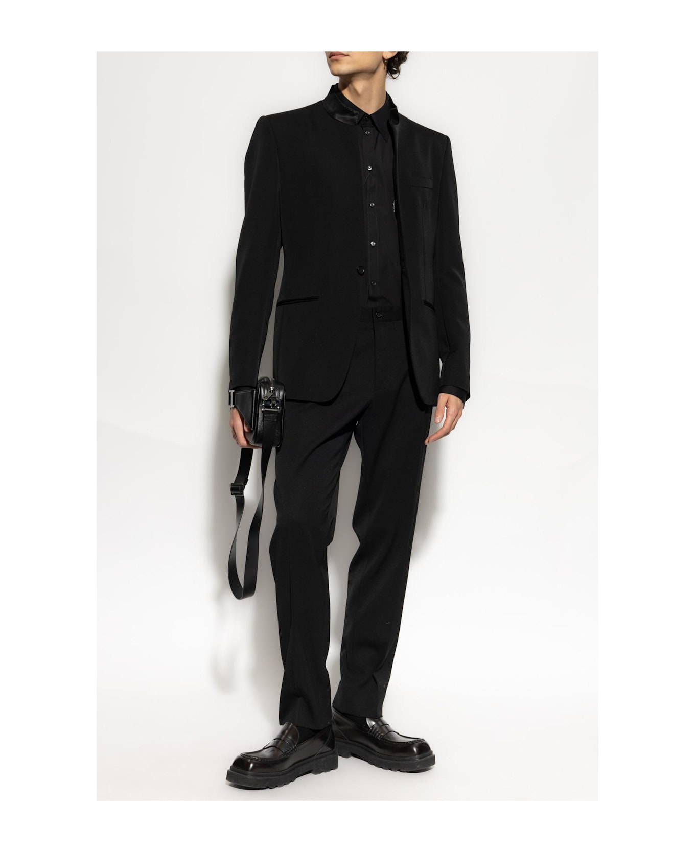 Dolce 
Gabbana Cotton Shirt With Appliqué - Black