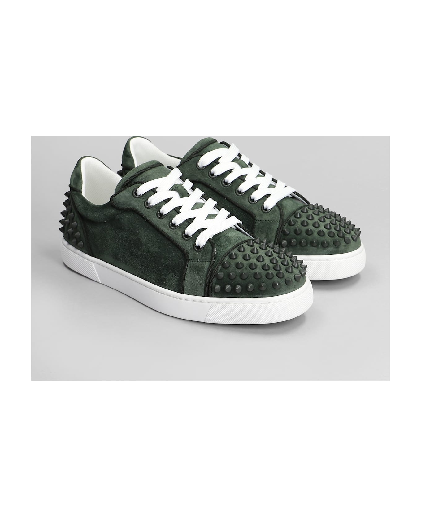 Christian Louboutin Vieira 2 Orlato Sneakers In Green Suede - green