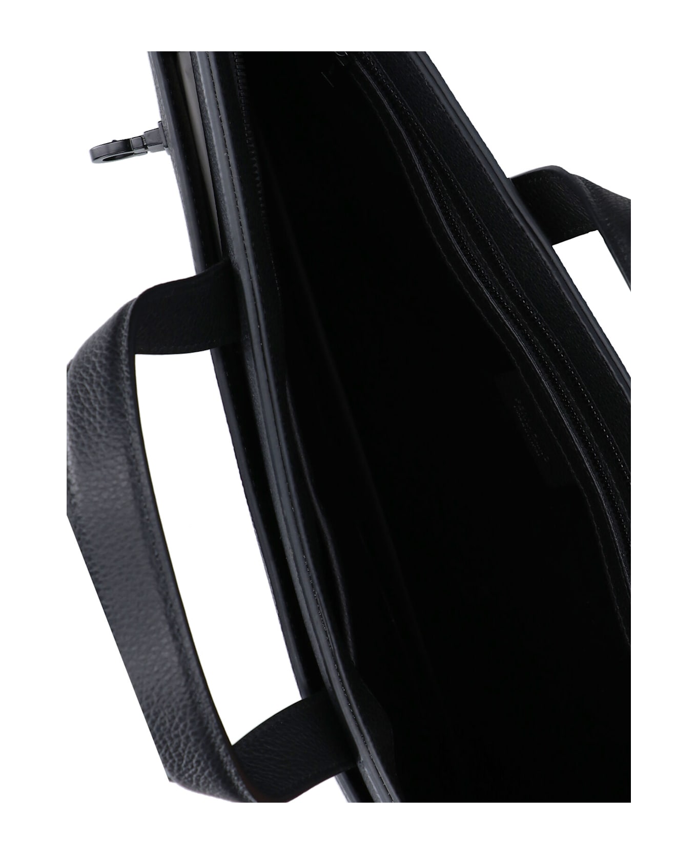 Ferragamo Work Bag "gancini S" - Black  