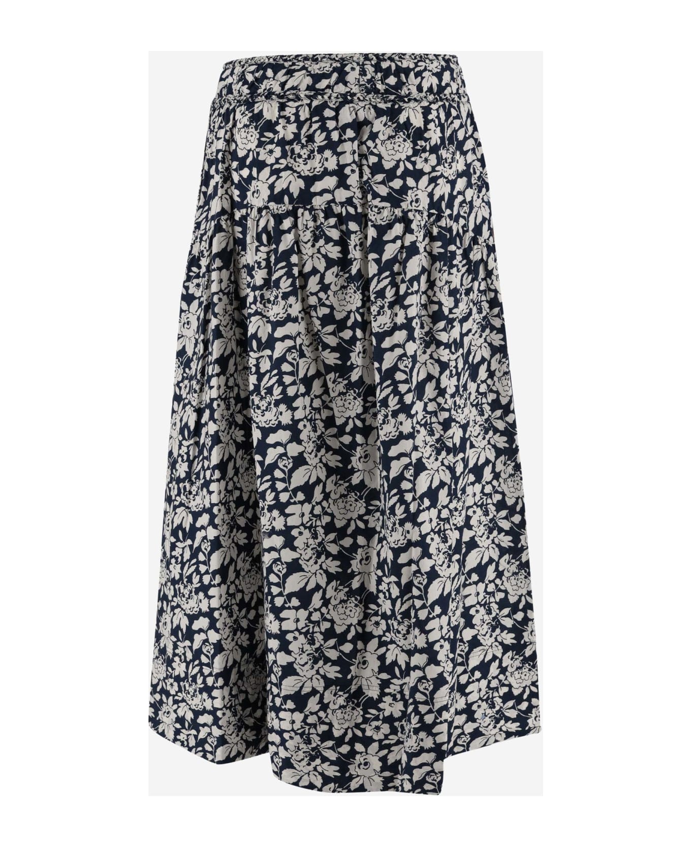 Ralph Lauren Cotton Skirt With Floral Pattern - Red スカート