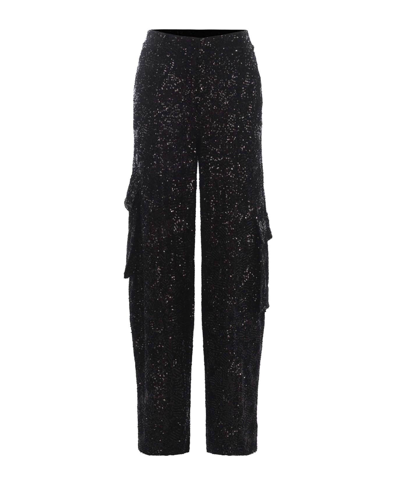 Rotate by Birger Christensen Trousers Rotate Made With Sequins - Nero