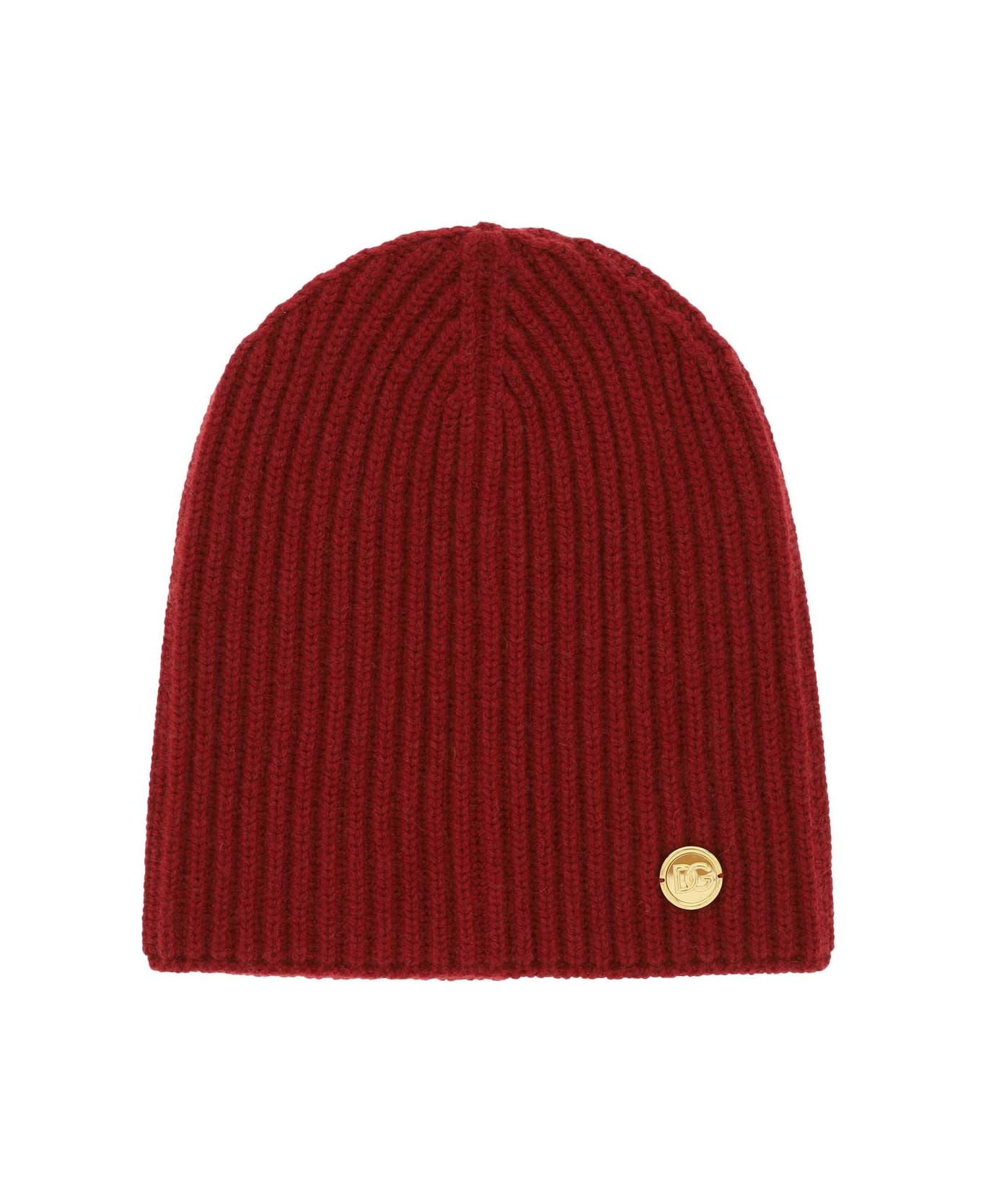 Dolce & Gabbana Cashmere Beanie Hat - BORDEAUX (Red) 帽子