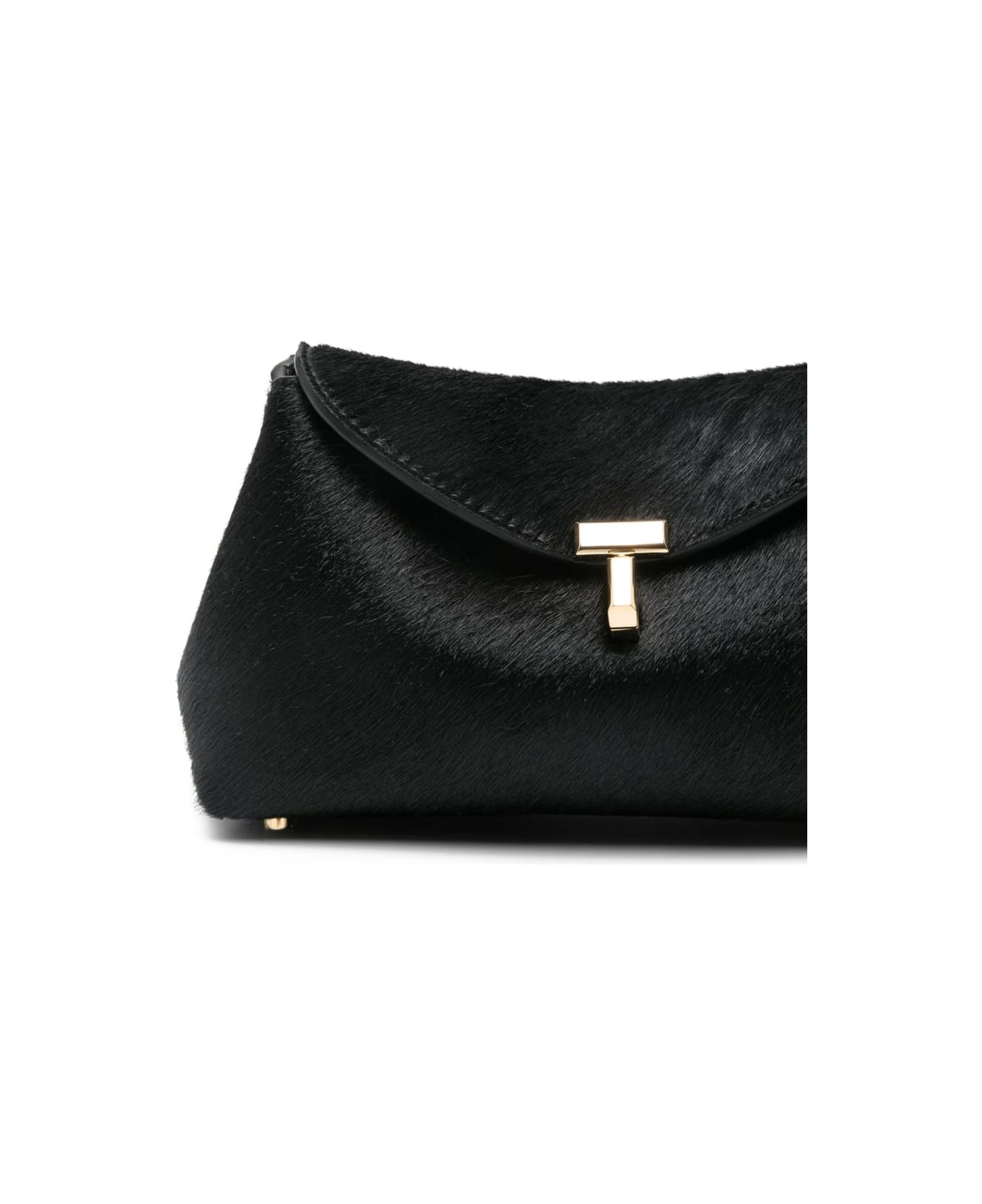 Totême Mini Leather Clutch - Black
