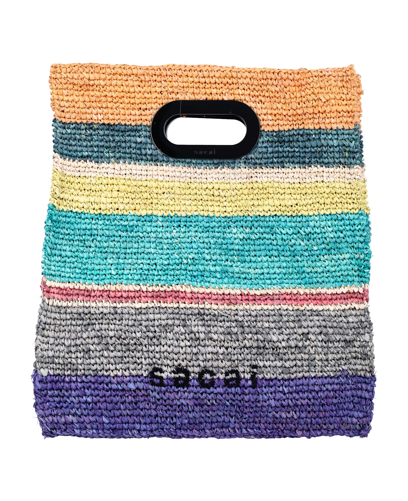 Sacai Raffia Tote Bag - MULTICOLOR