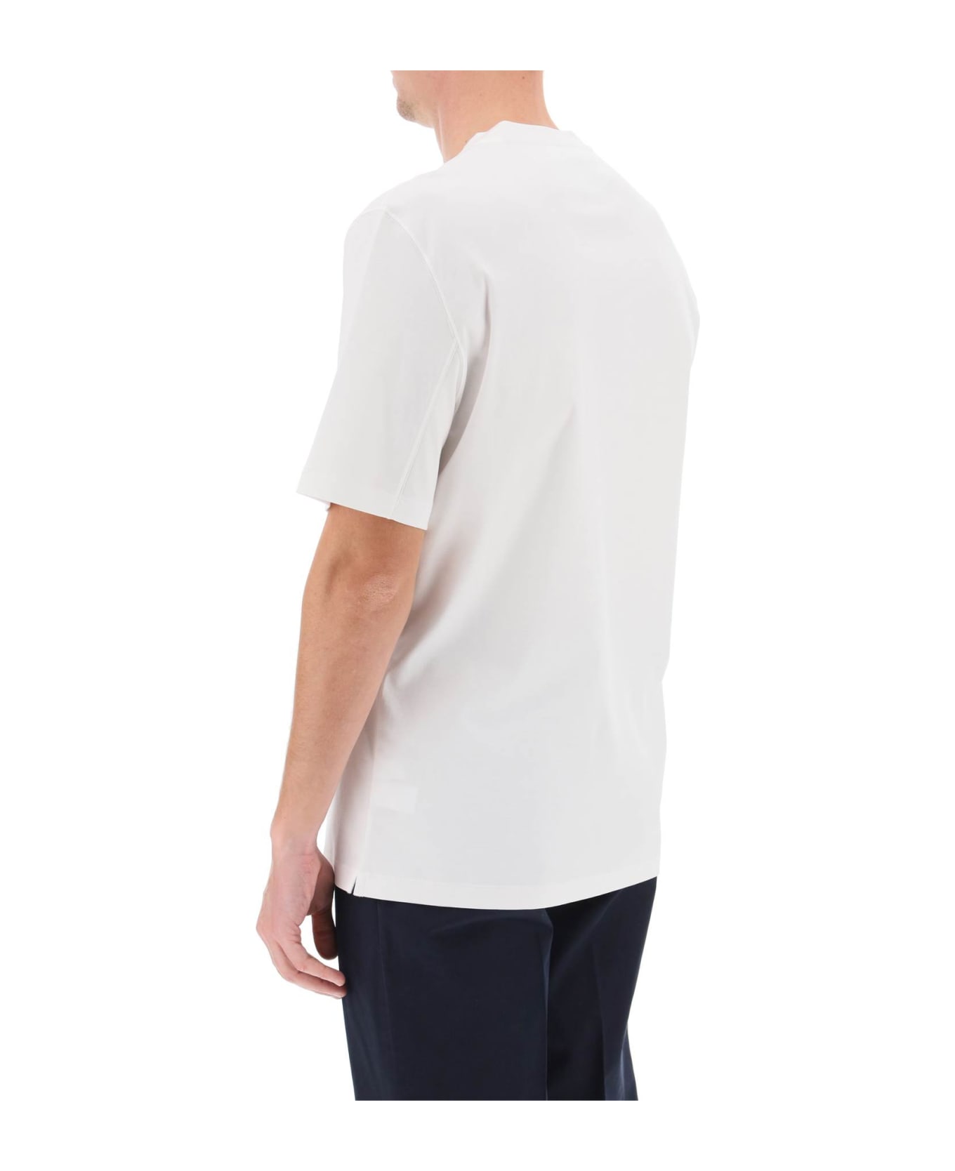 Brunello Cucinelli Crewneck Short-sleeved T-shirt - White
