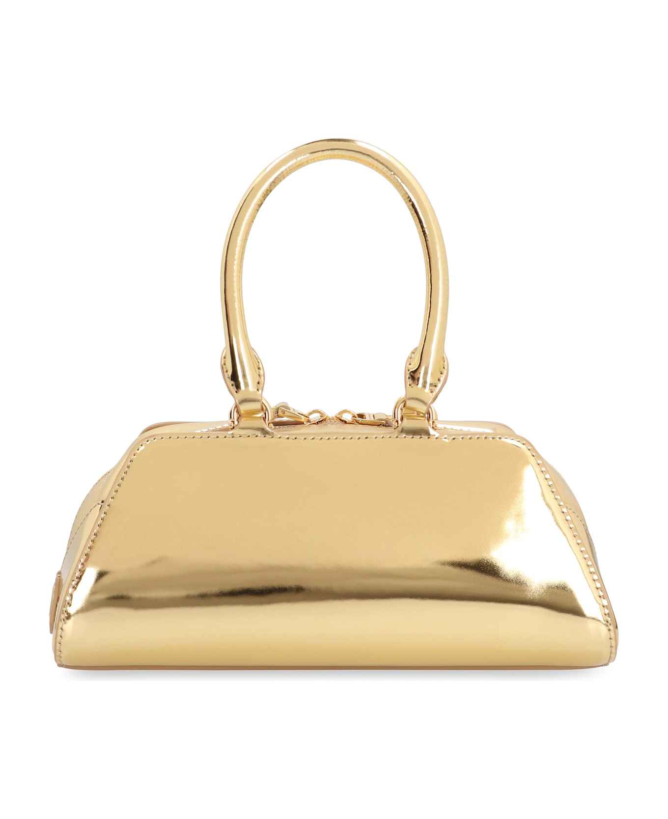 Givenchy Antigona East-west Mini Bag In Laminated Leather - Golden