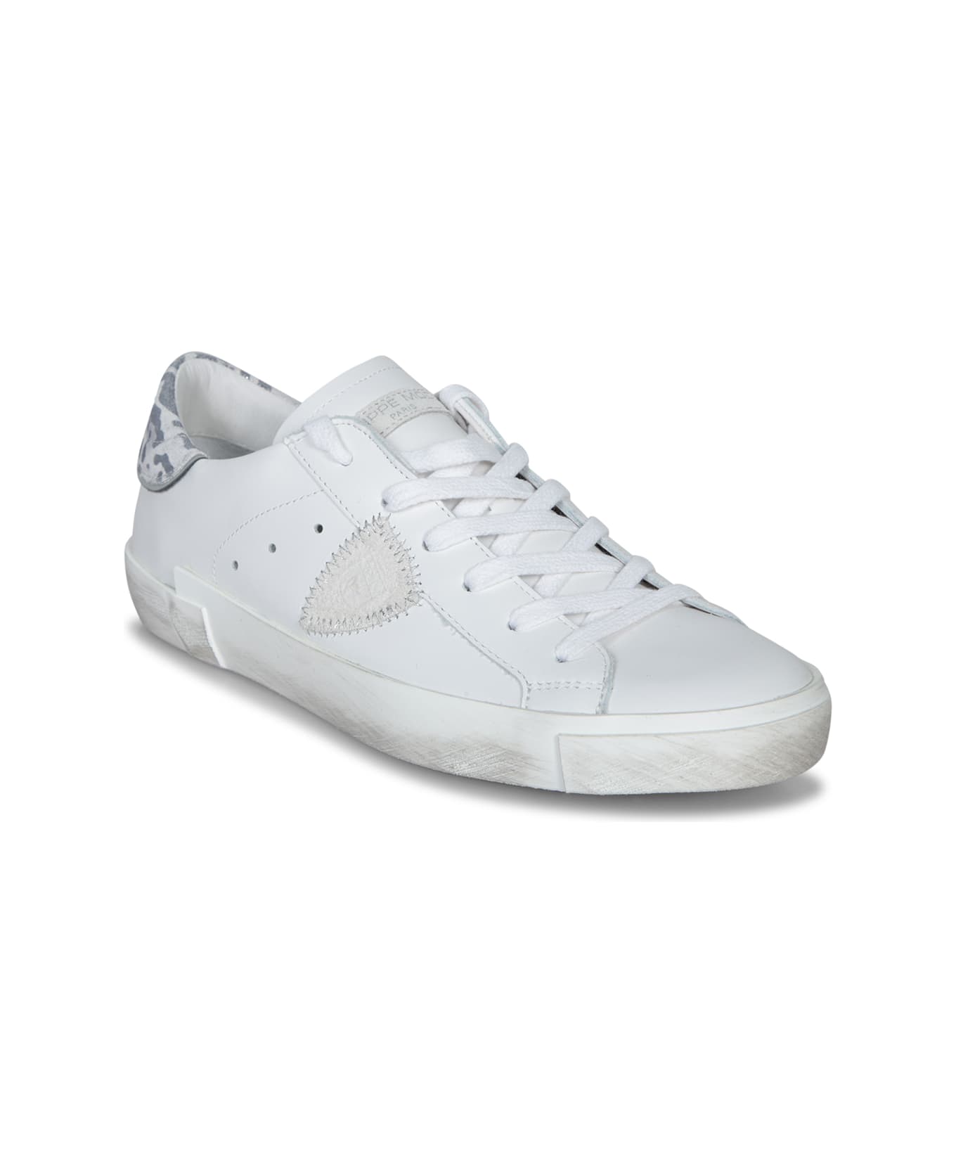 Philippe Model Prsx Low Anim Bia Arg White Sneakers - White