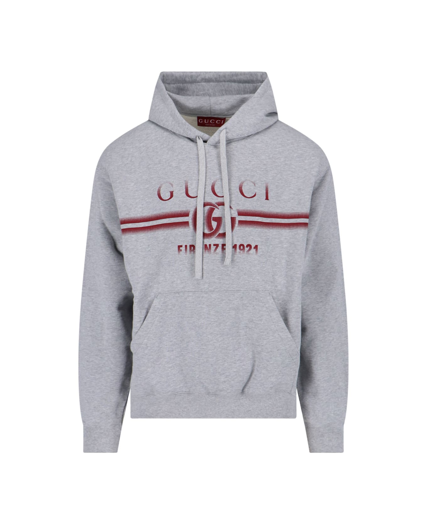 Gucci Print Hoodie - Gray