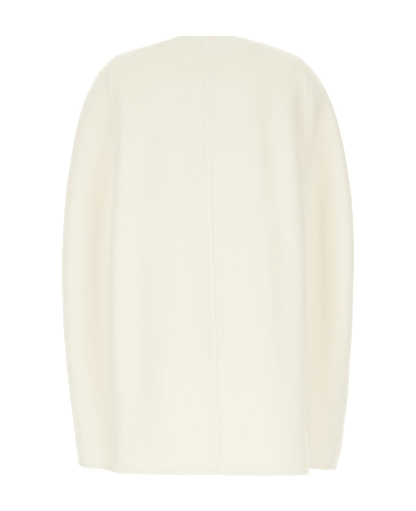 Max Mara Ivory Cashmere Coat - Bianco
