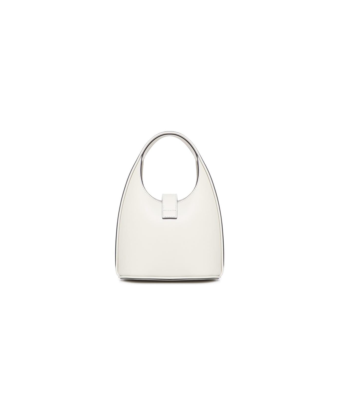 Ferragamo Hobo Mini Bag With Gancini Buckle - White