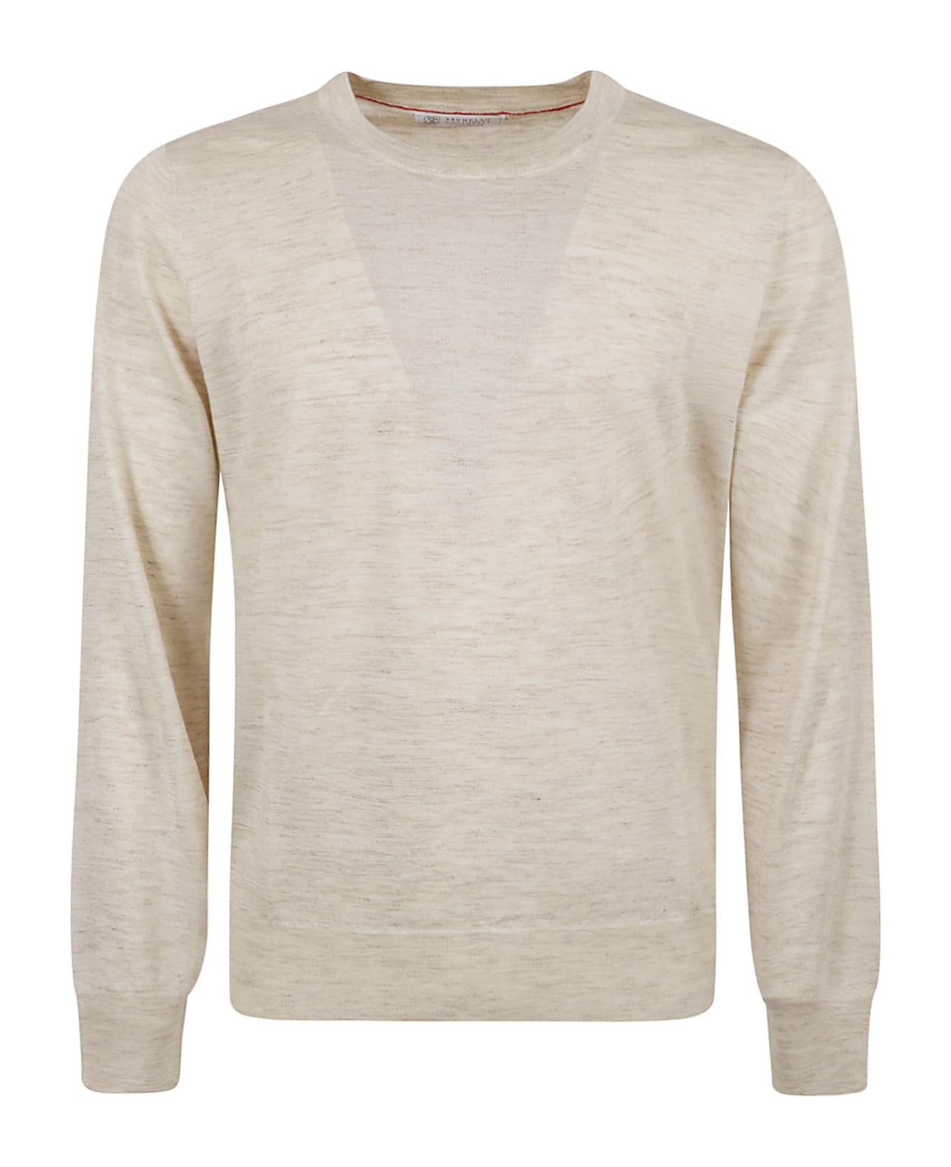 Brunello Cucinelli Rib Trim Plain Sweater - CREWNECK