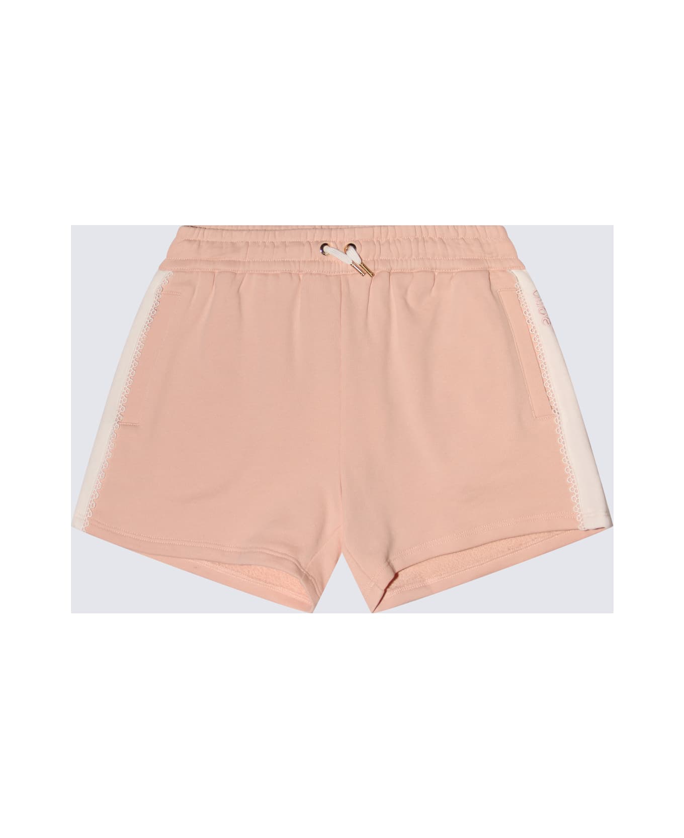 Chloé Washed Pink Cotton Shorts - WASHED PINK