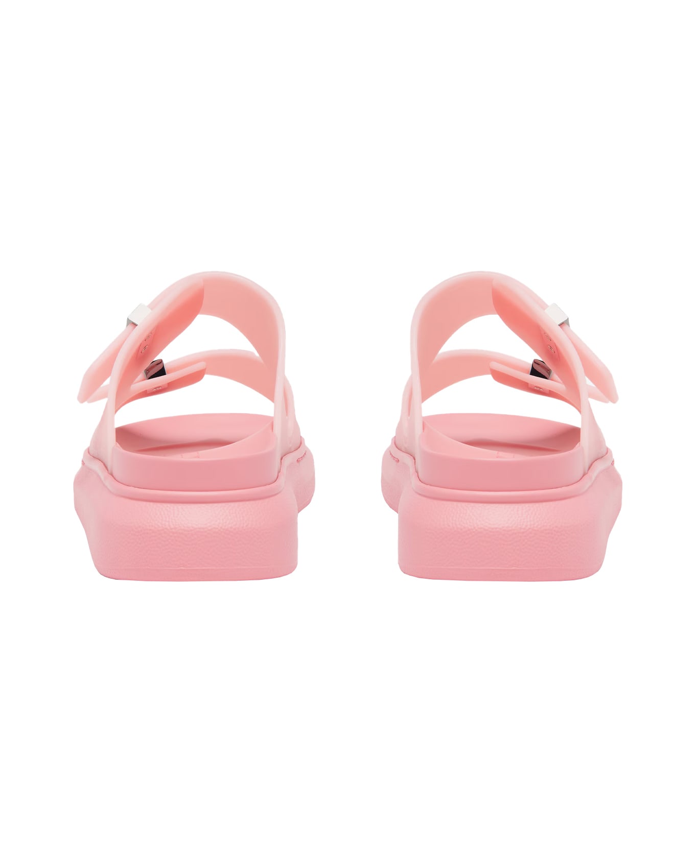 Alexander McQueen Pink And Silver Hybrid Sandals - Pink