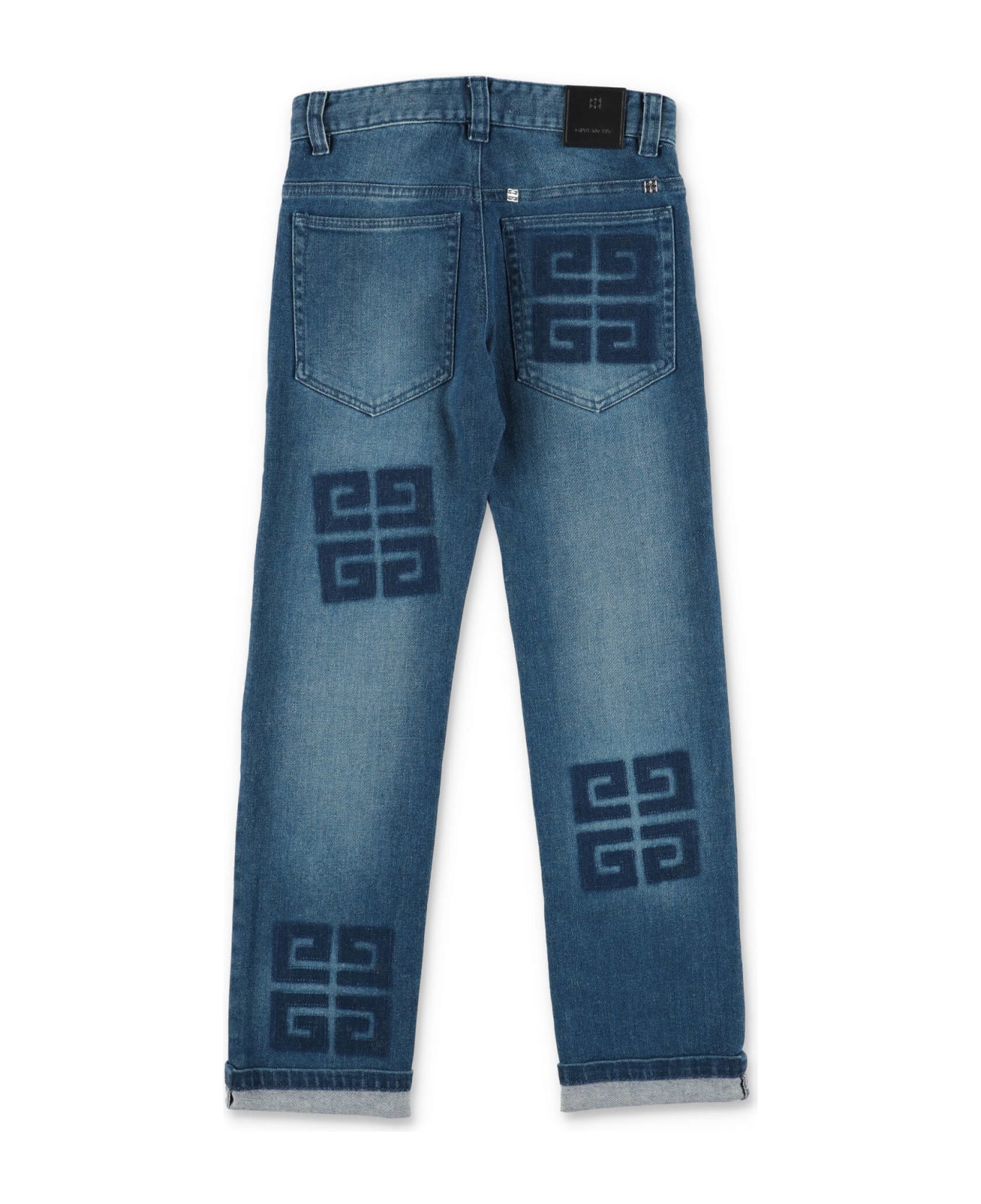 Givenchy Jeans In Blu Denim Di Cotone Bambino - Blu