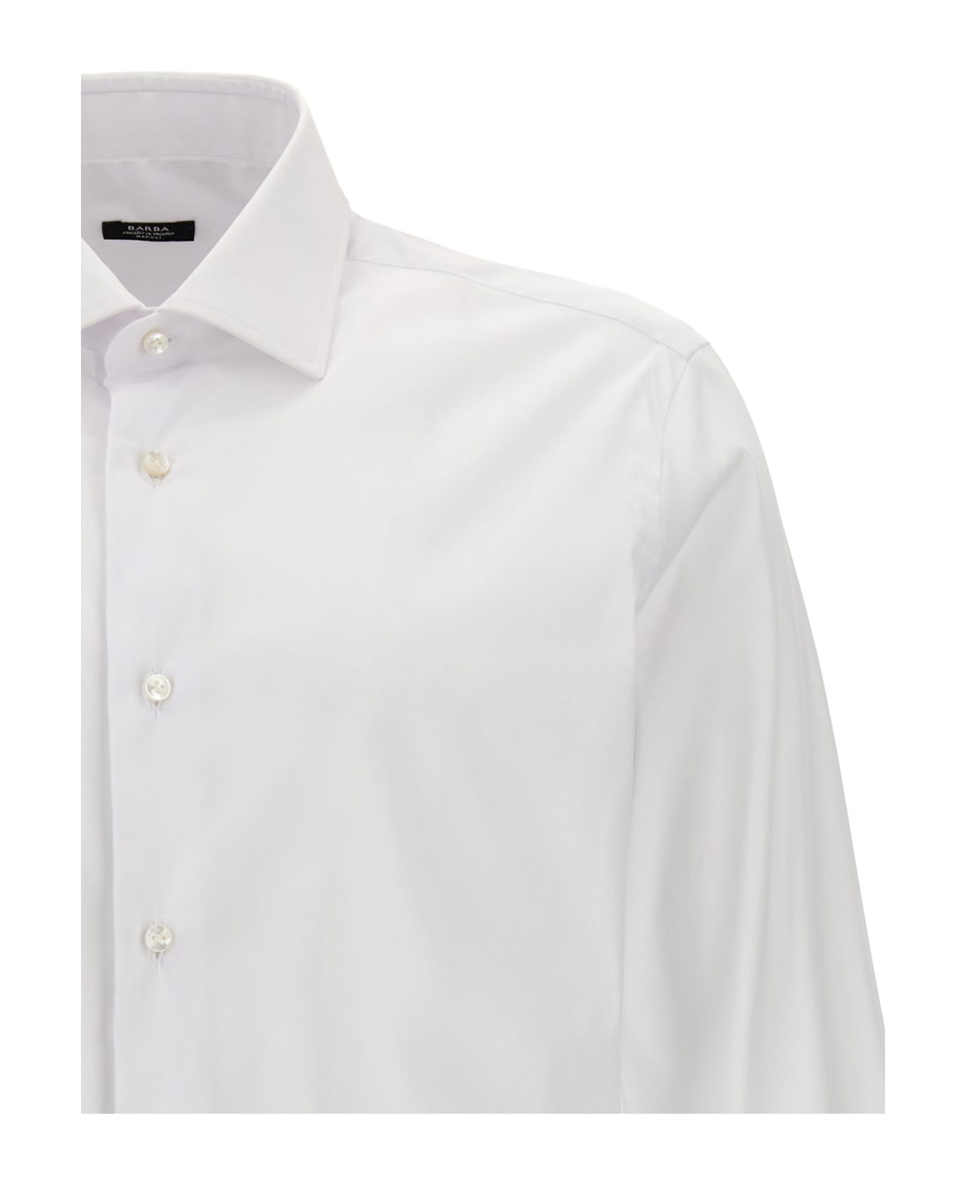 Barba Napoli Poplin Shirt - White