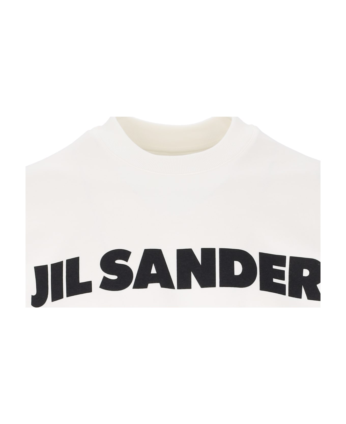 Jil Sander Logo Sweatshirt - Porcelain