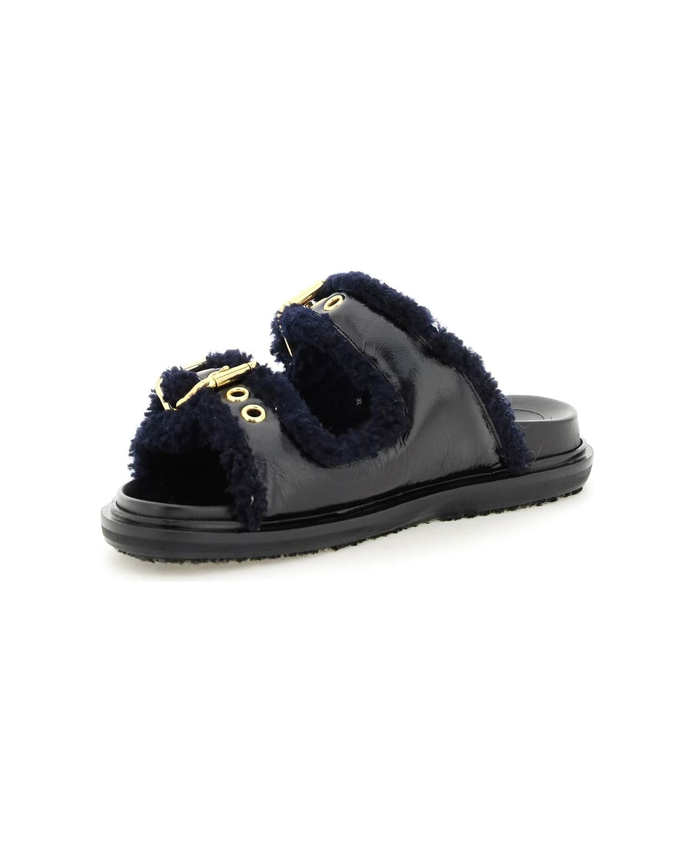 Marni Leather And Shearling Fussbett Slides | italist, ALWAYS LIKE 