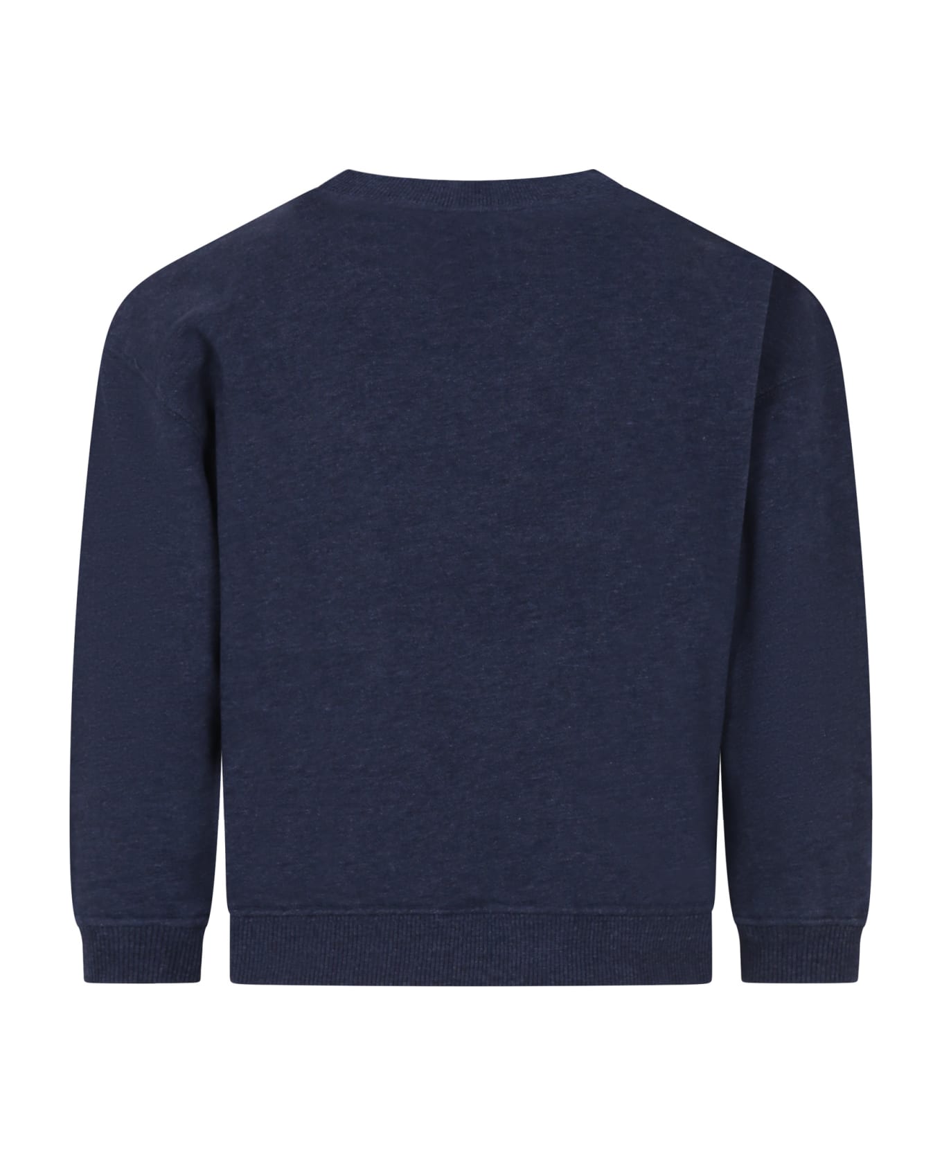 Bonpoint Blue Sweatshirt For Boy With Logo - Blue