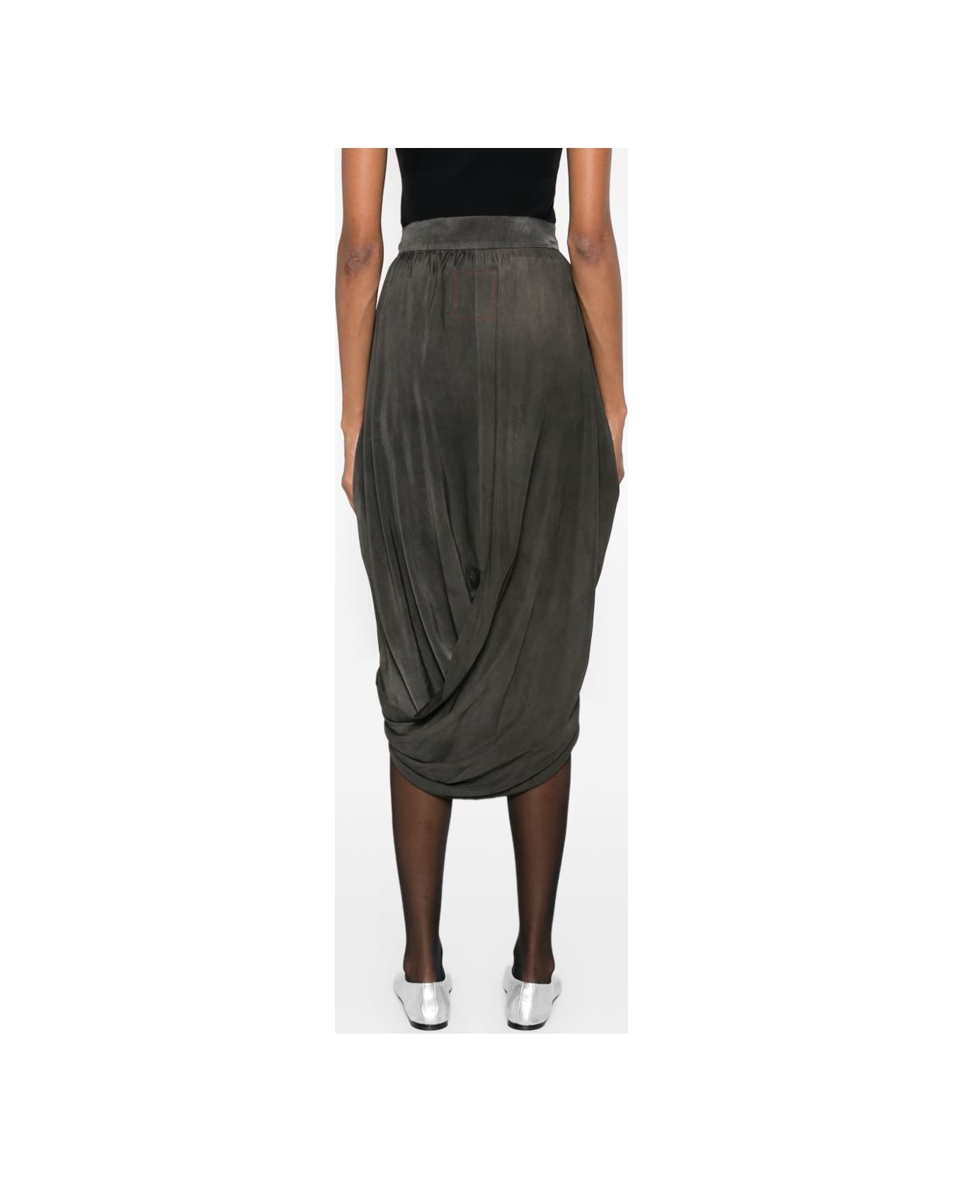Uma Wang Silk Skirt - Grey スカート