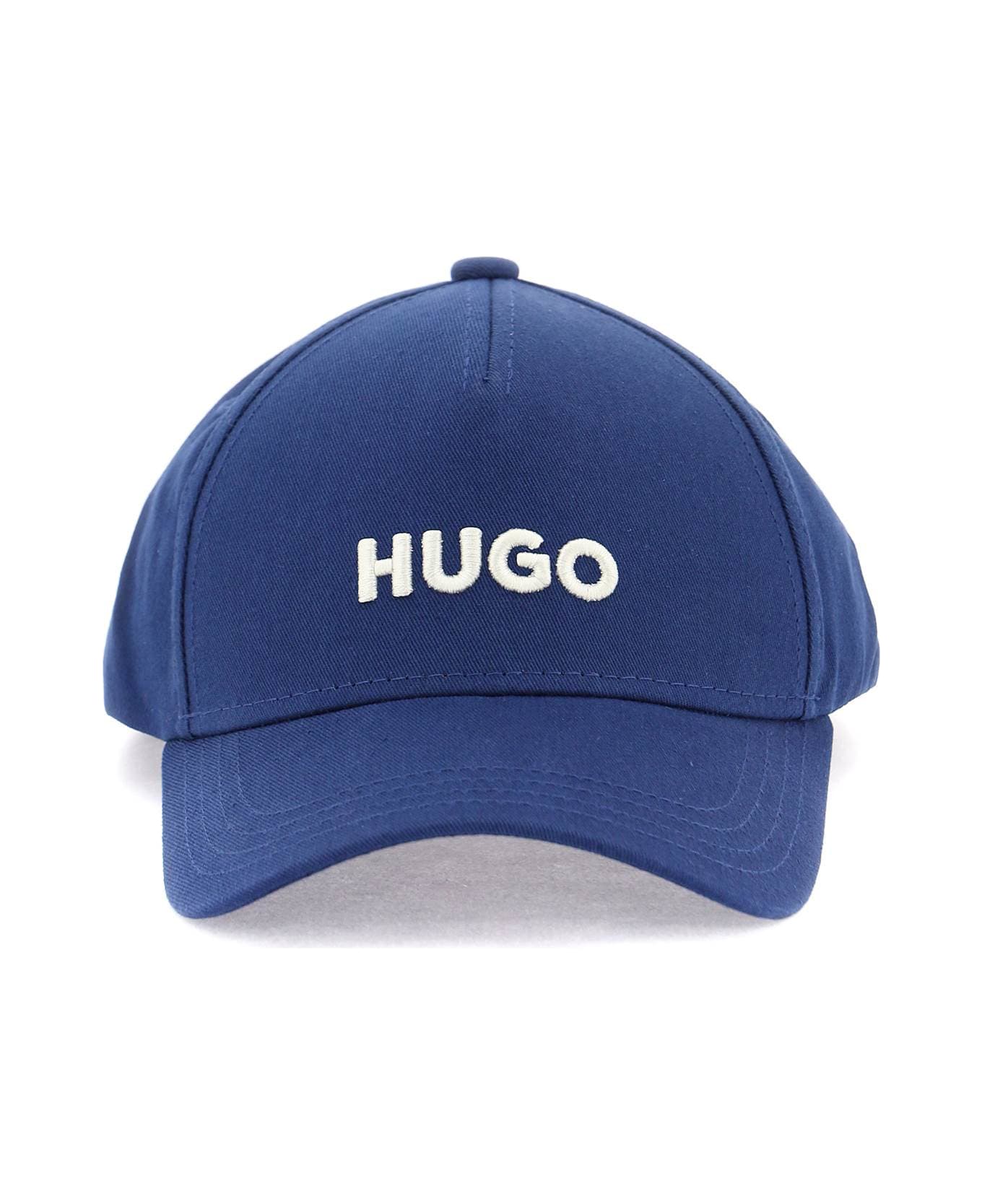 Hugo Boss Baseball Cap With Embroidered Logo - NAVY (Blue)