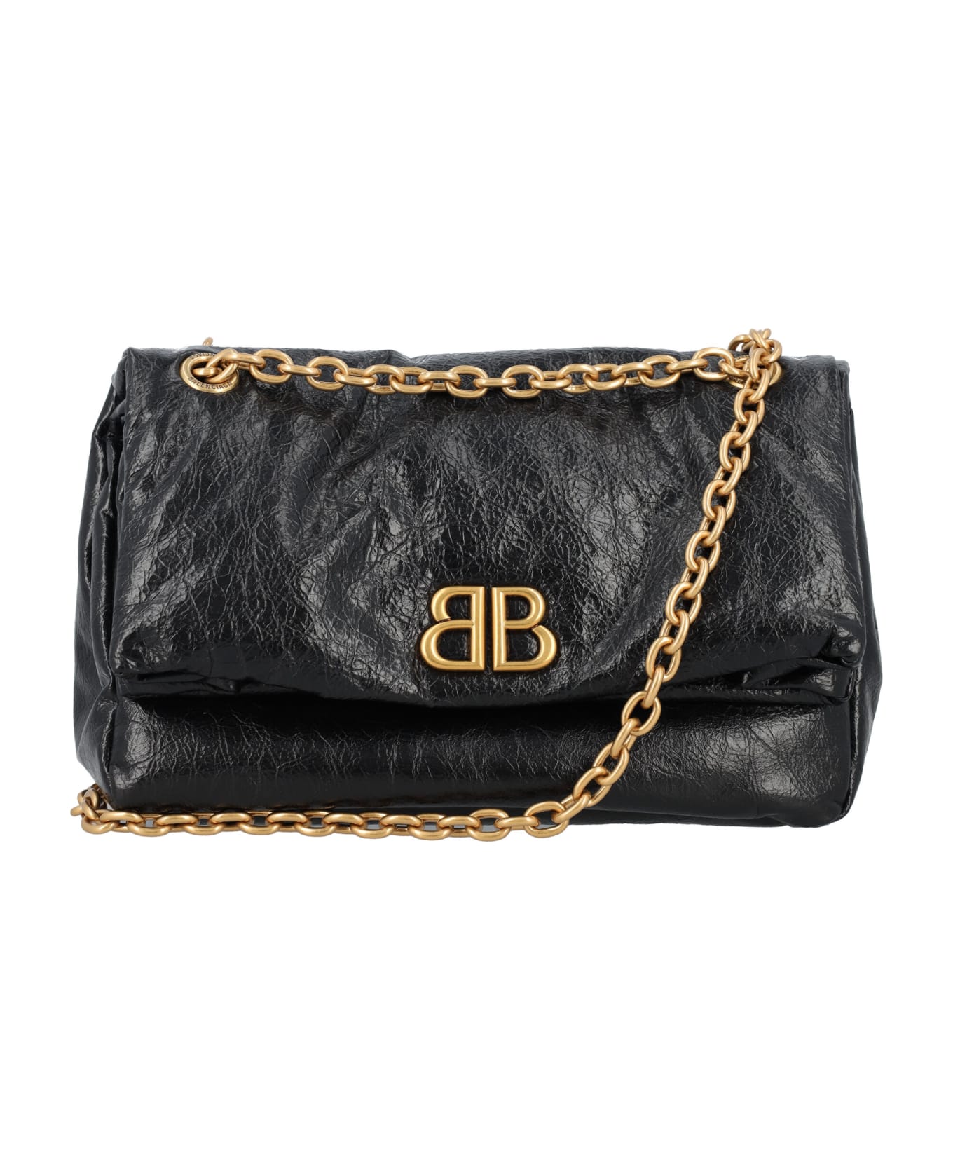 Balenciaga Monaco Chain Bag - BLACK