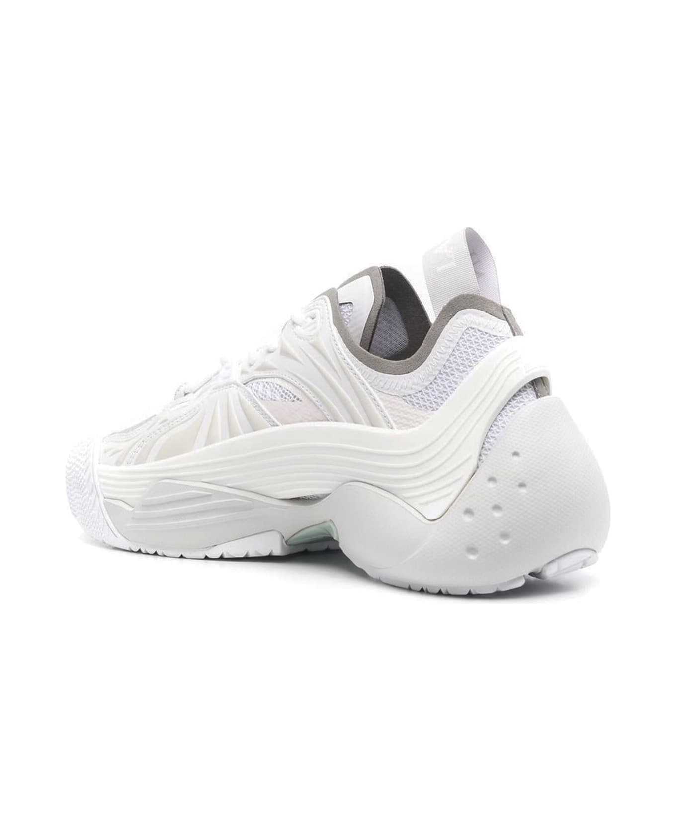 Lanvin White Mesh Flash-x Sneakers - Bianco