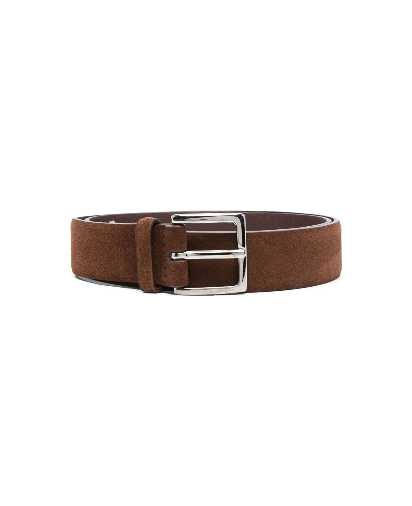 Orciani Burnt Suede Amalfi Belt - Brown