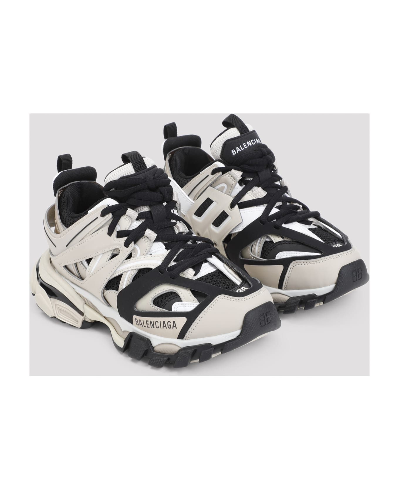 Balenciaga Track Sneakers - Beige  Black