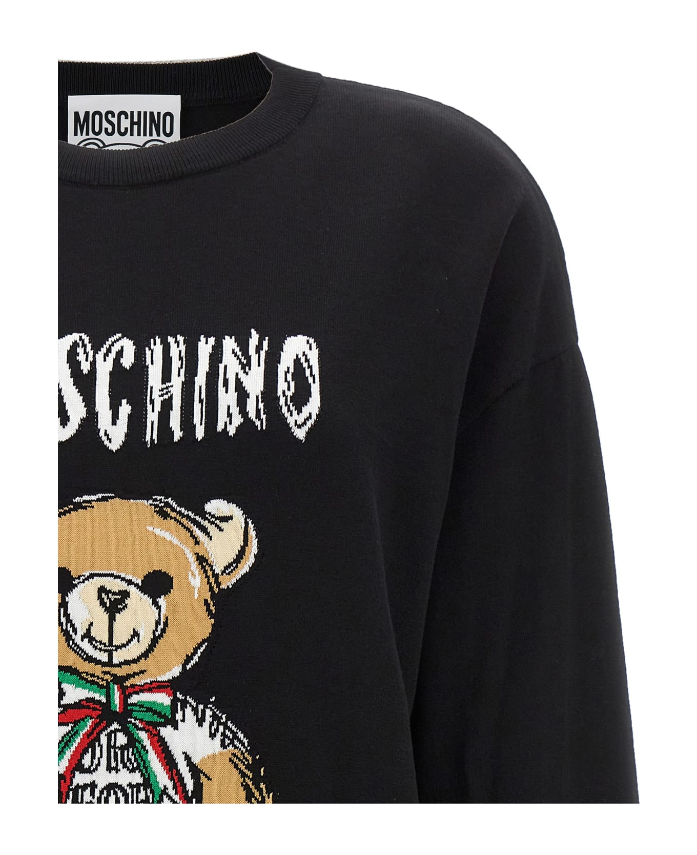 Moschino 'teddy Bear' Sweater - Black   ニットウェア