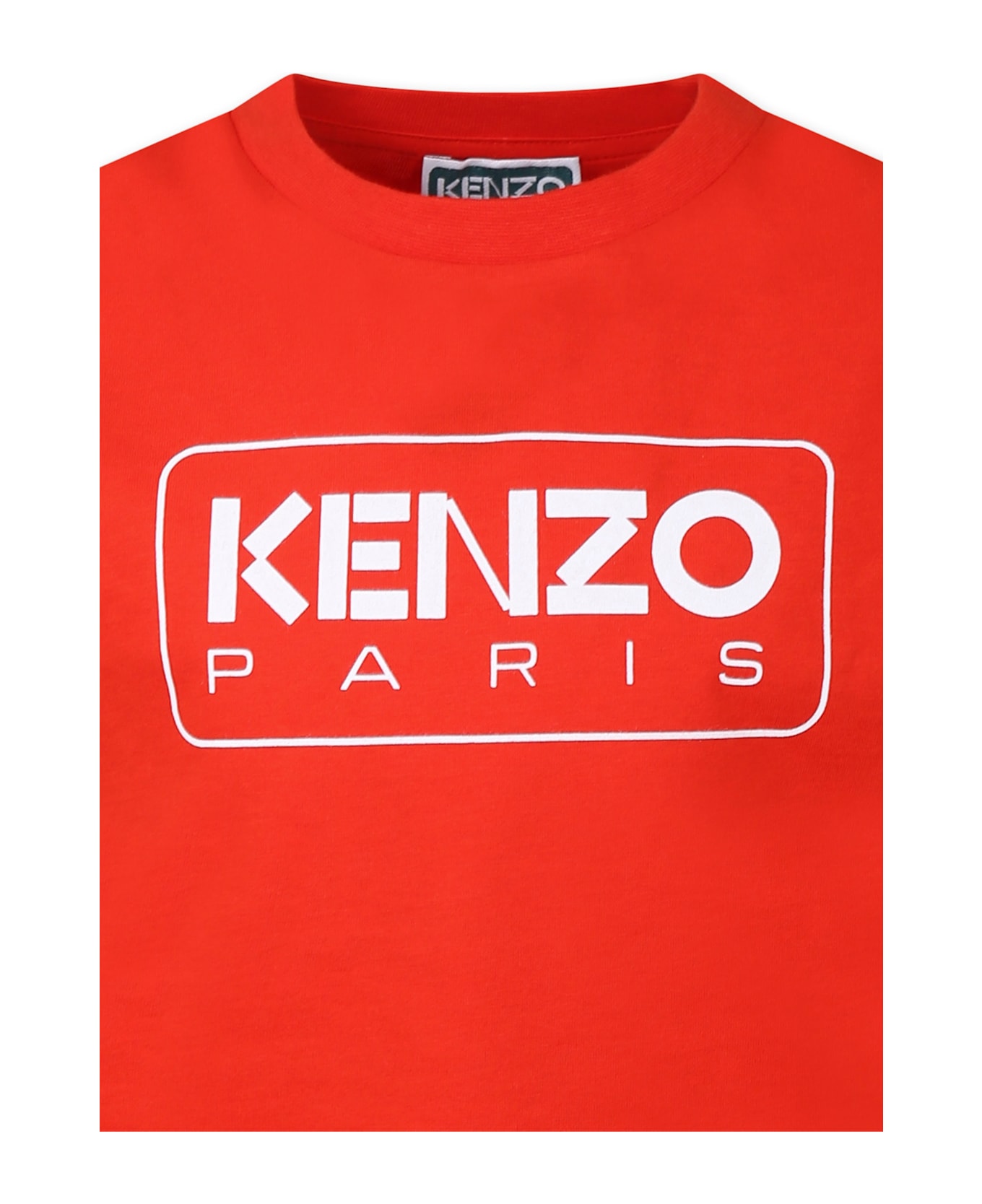 Kenzo Kids Red T-shirt For Kids With Logo - Red