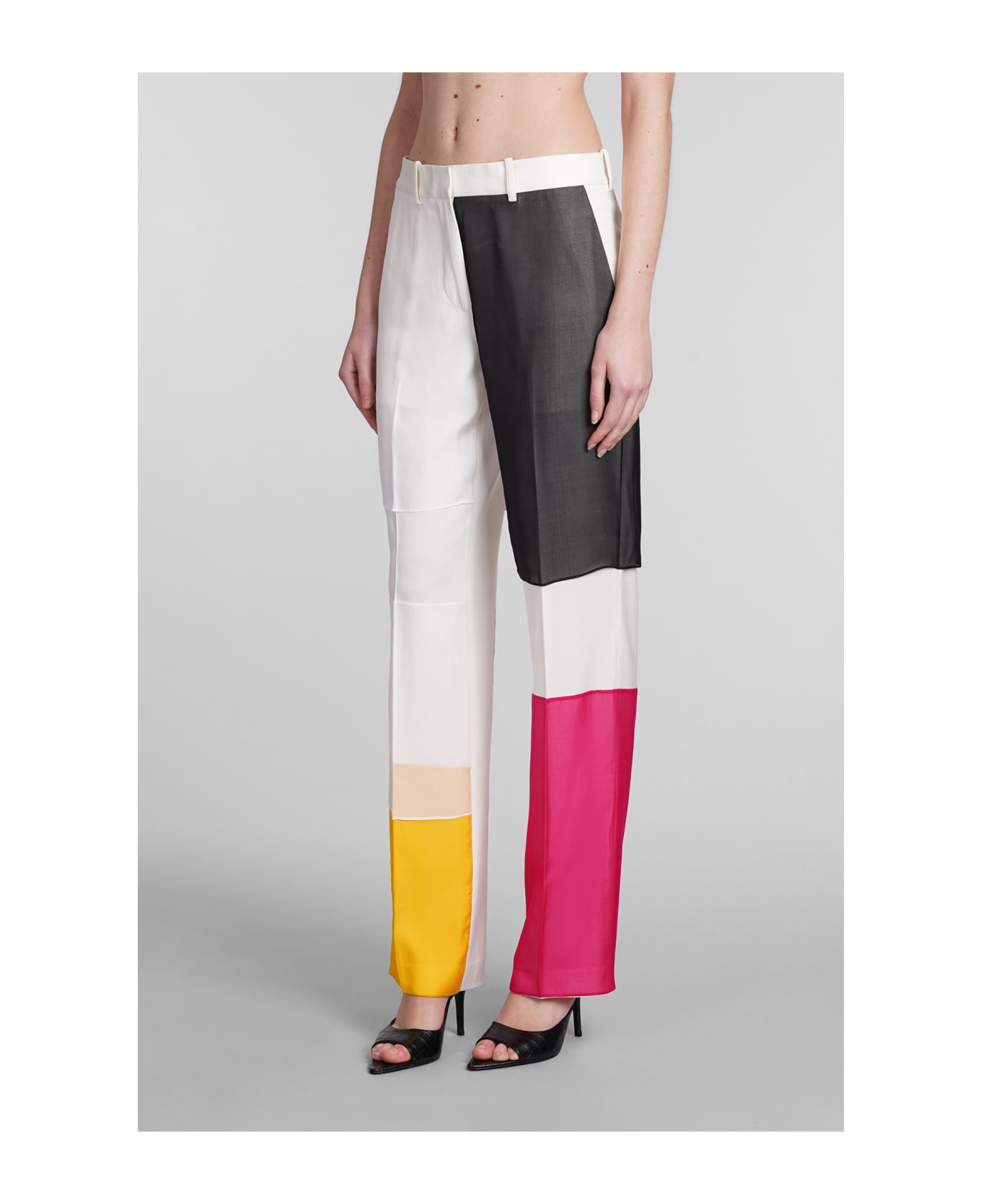Helmut Lang Pants In Multicolor Polyester - multicolor