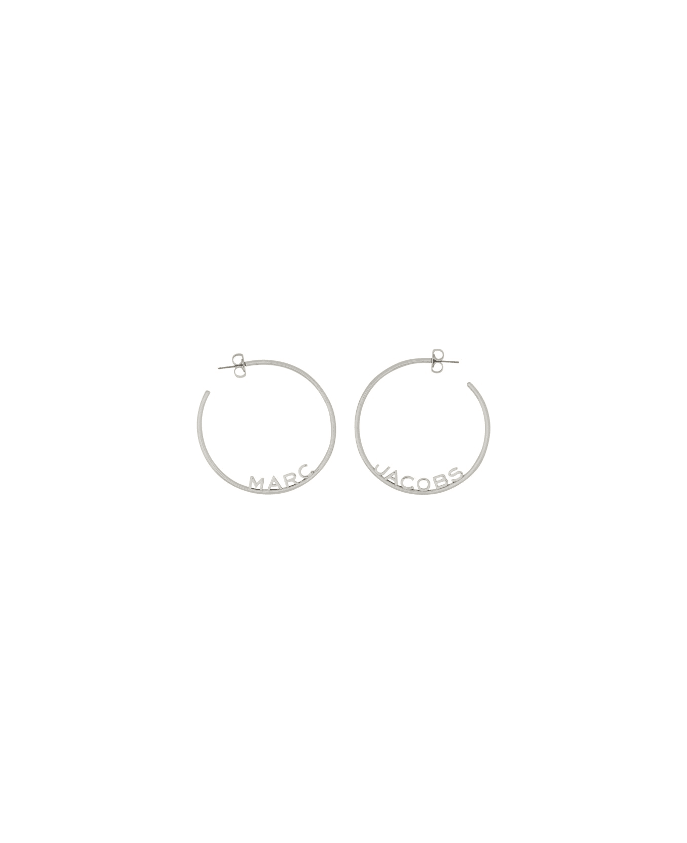 Marc Jacobs "monogram" Hoop Earrings - SILVER