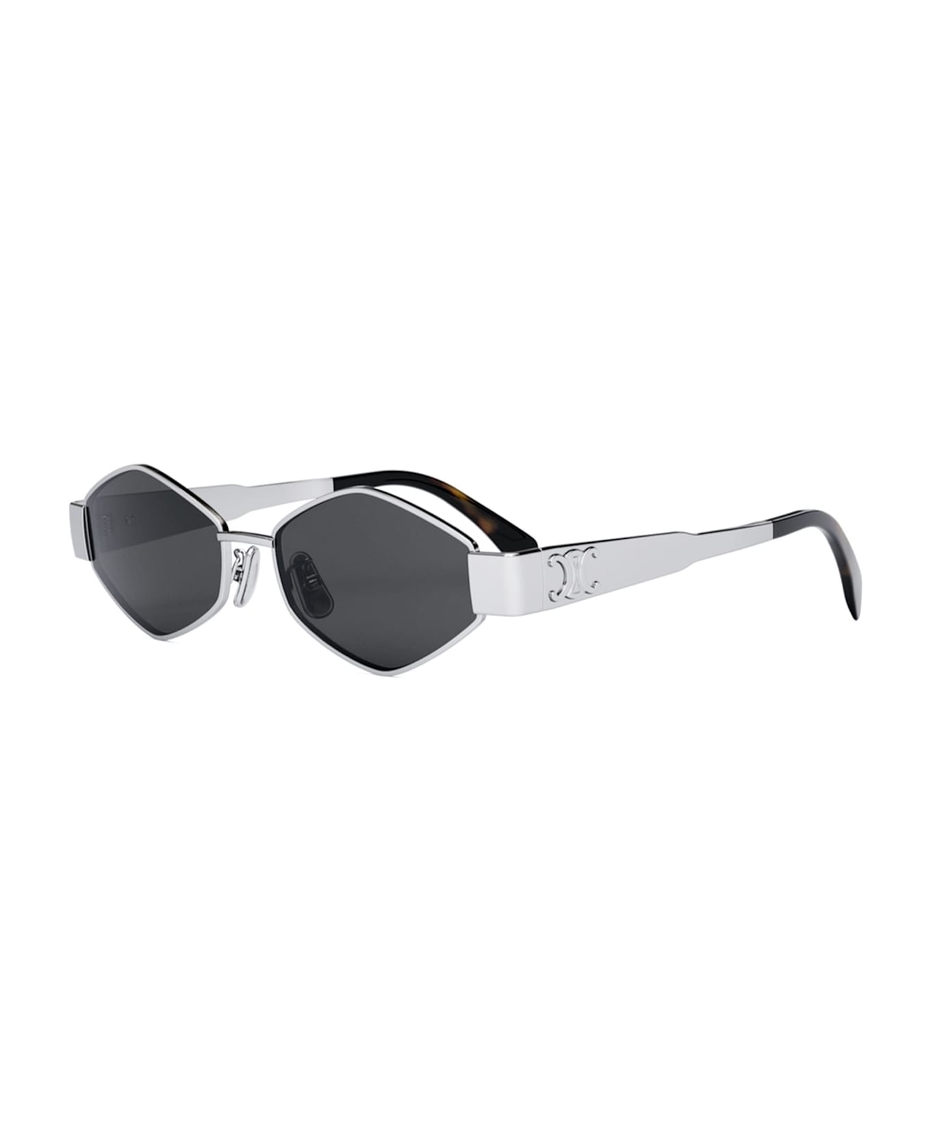 Celine Metal Triomphe Cl40254u - Silver Sunglasses - Silver