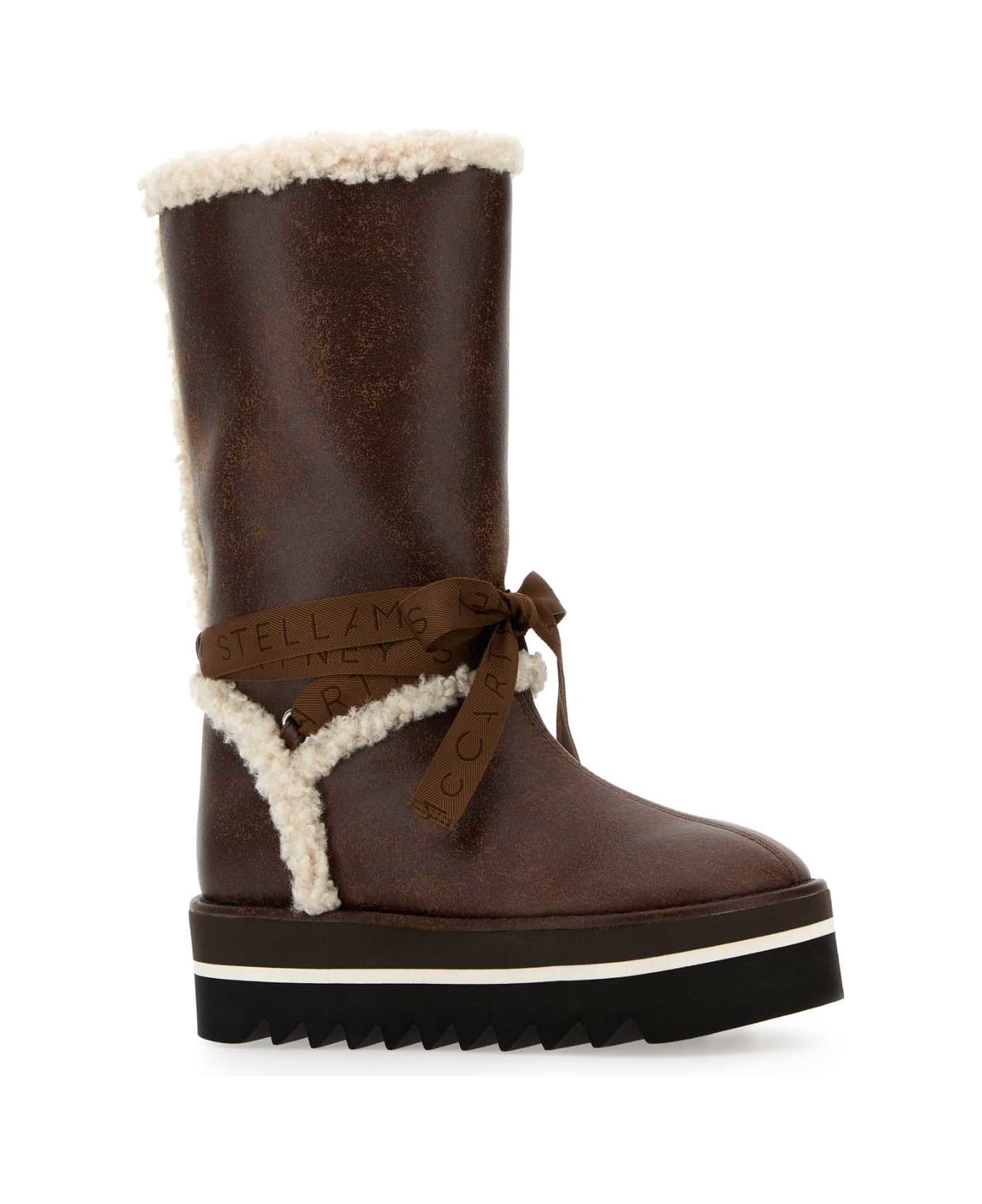 Stella McCartney Brown Alter Suede Boots - ESPRESSO