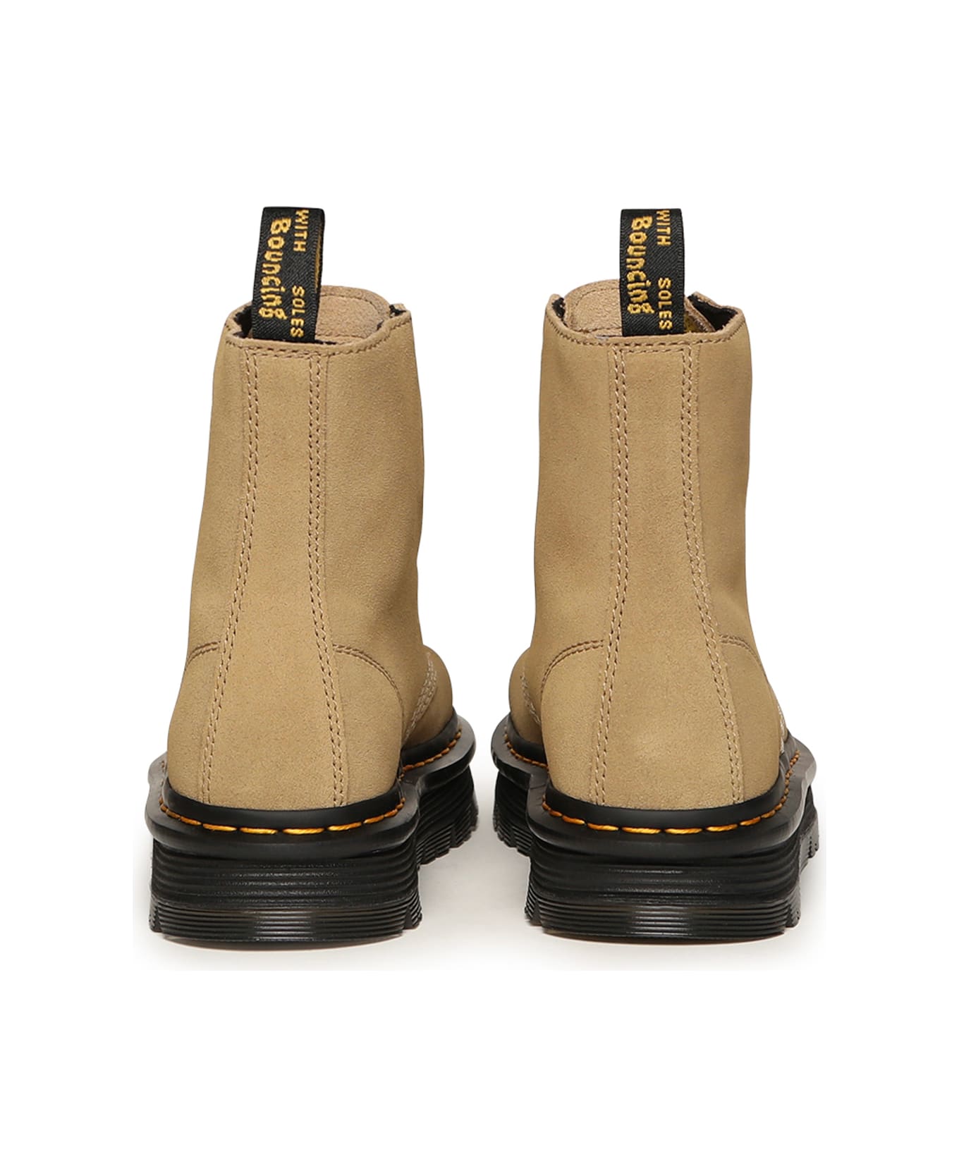 Dr. Martens Zebzag Laceless Suede Ankle Boots - Savannah Tan