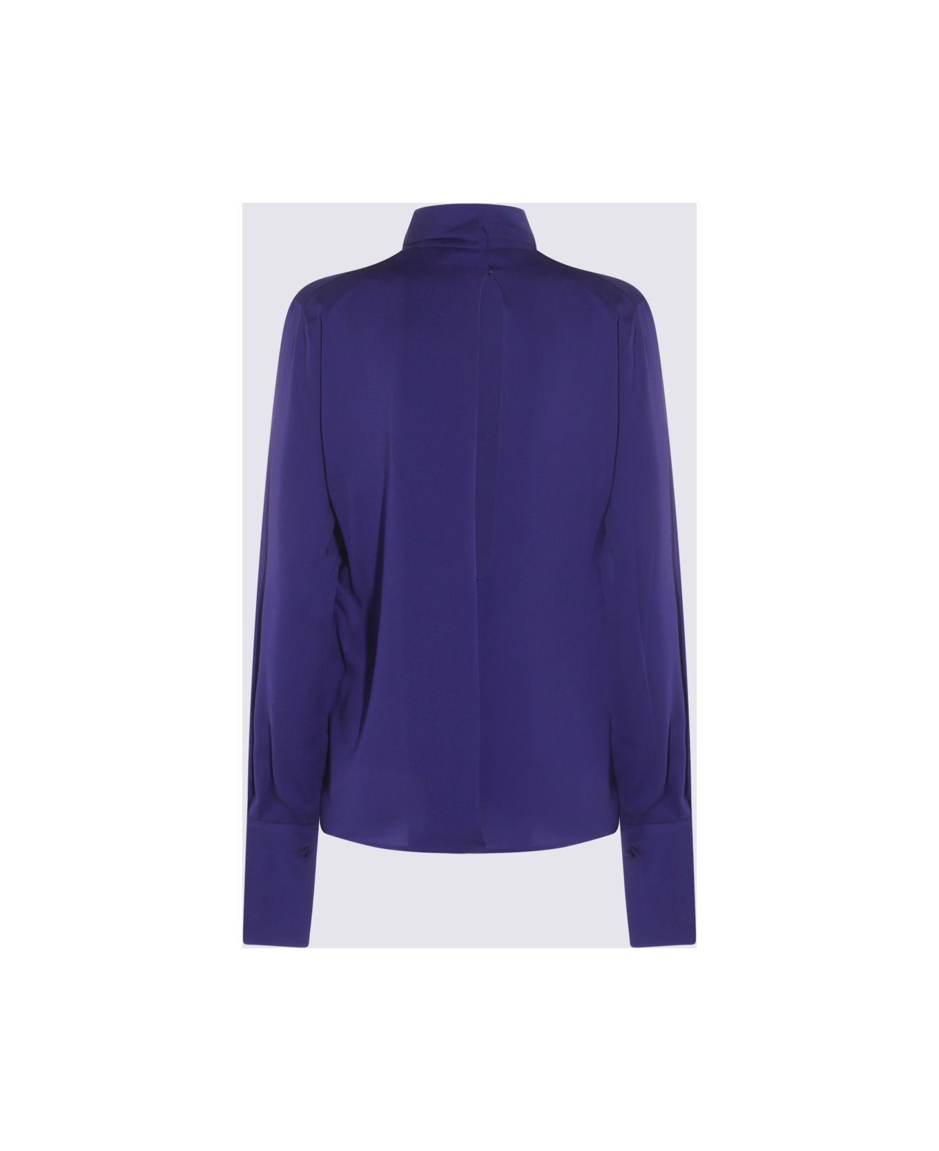Tom Ford Purple Silk Top - CLEMATIS BLUE