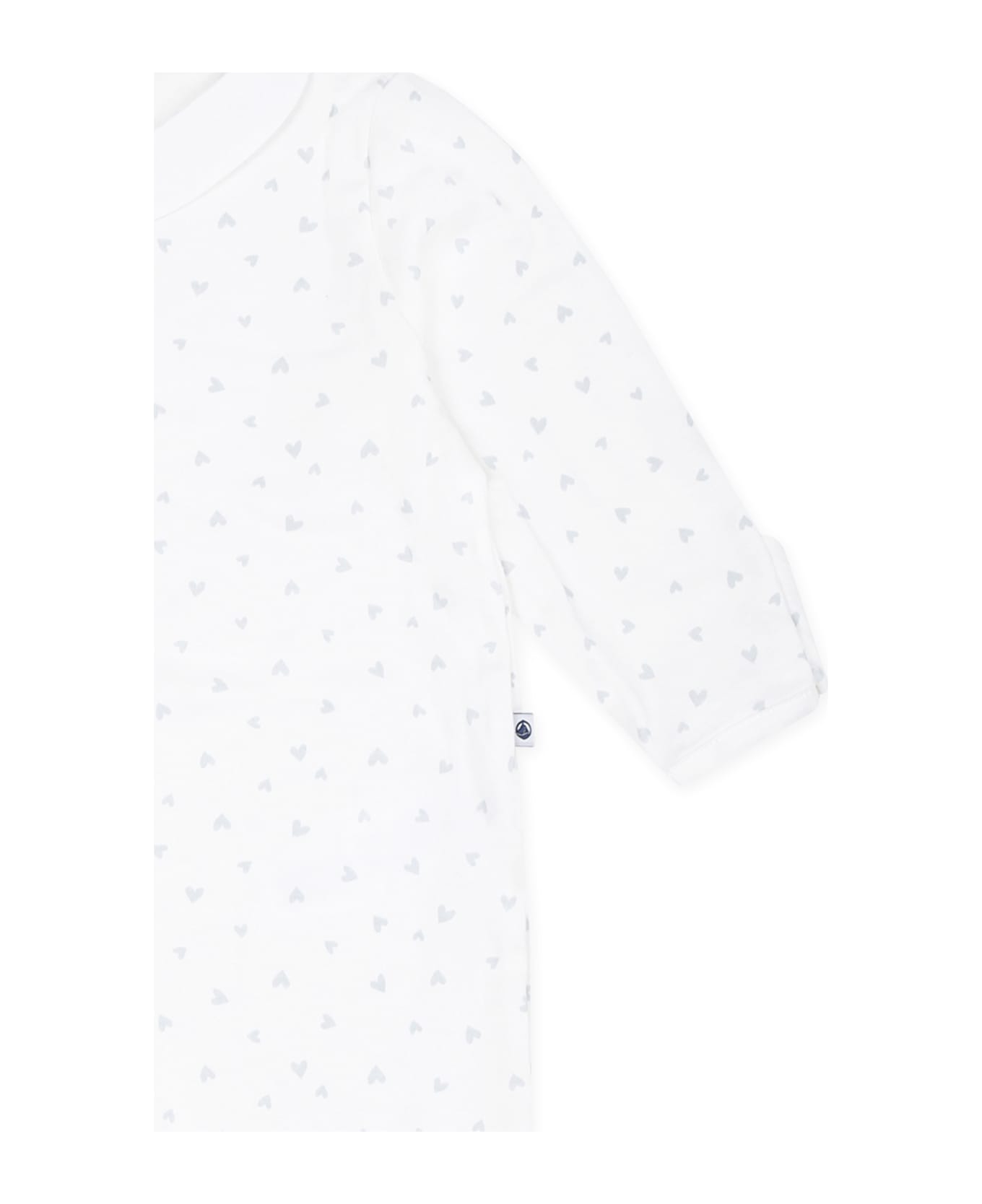 Petit Bateau Ivory Babygrow For Babykids With Stars - Ivory