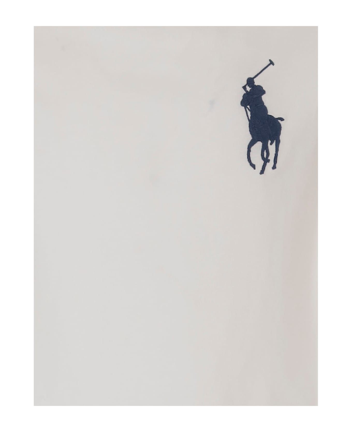 Polo Ralph Lauren Cotton Big Pony T-shirt With Logo - White