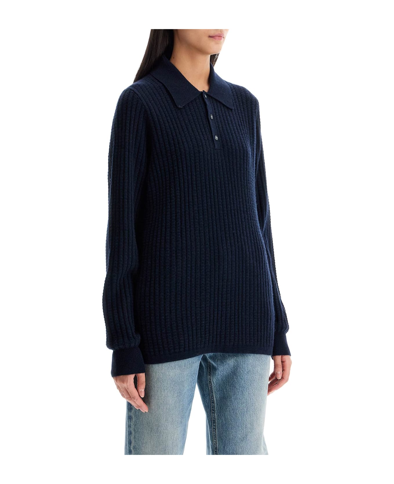 Guest in Residence Polo-inspired Pullover - MIDNIGHT (Blue)