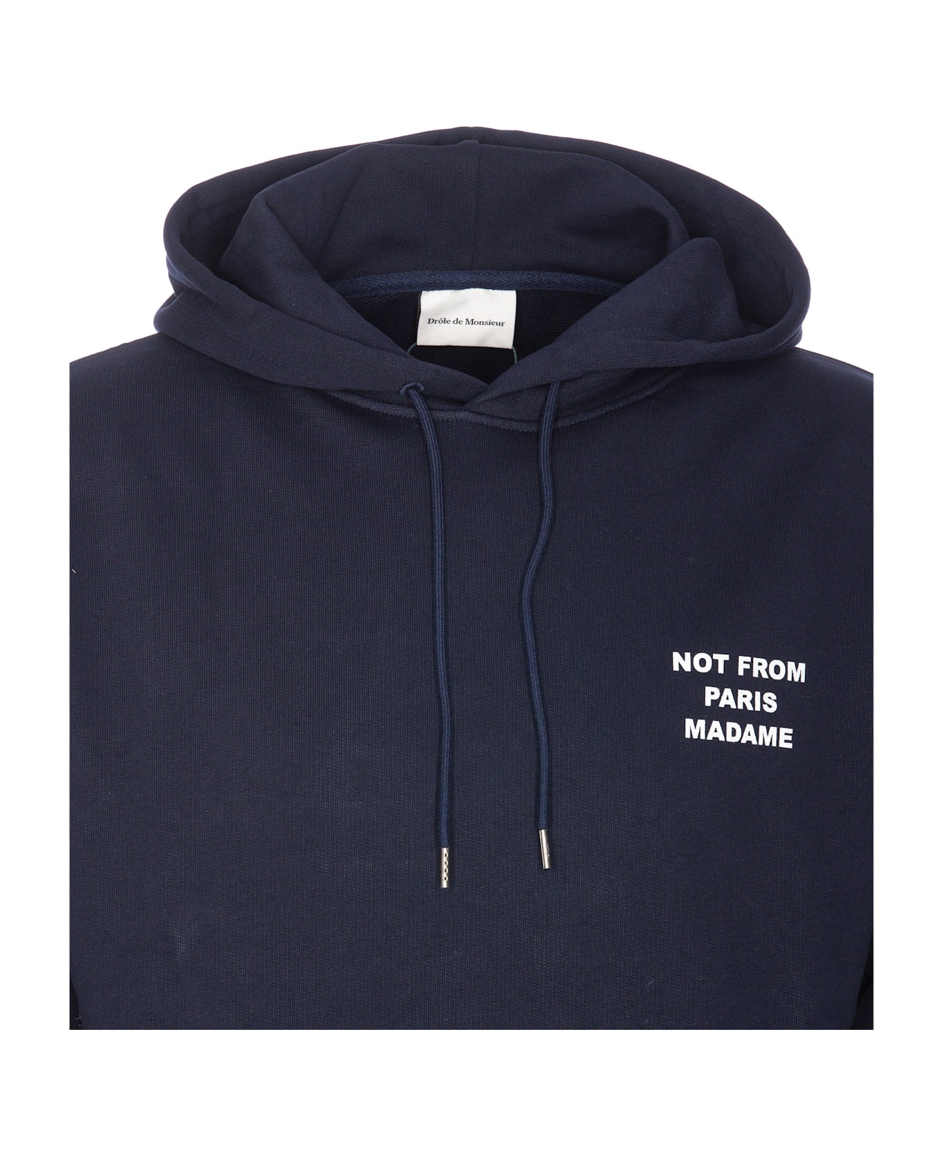 Drôle de Monsieur Le Slogan Hoodie - Blue