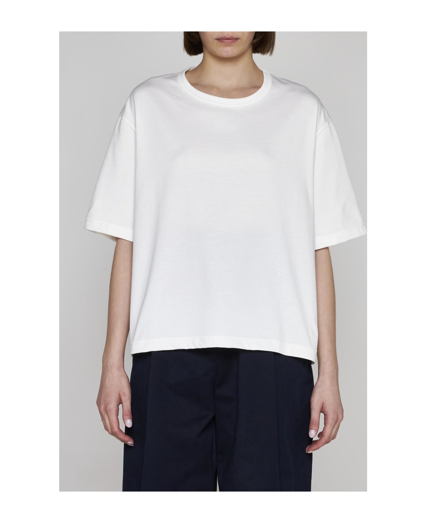 Studio Nicholson Lees Cotton T-shirt - White Tシャツ