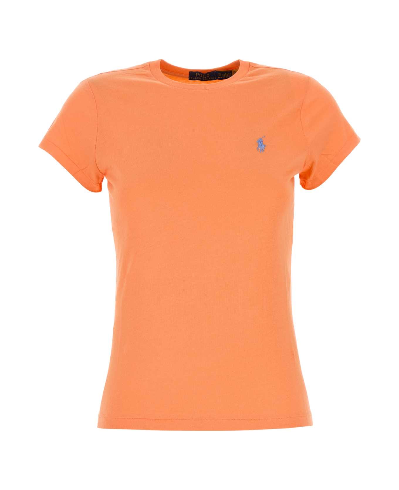 Polo Ralph Lauren Orange Cotton T-shirt - SUNFADEORANGE