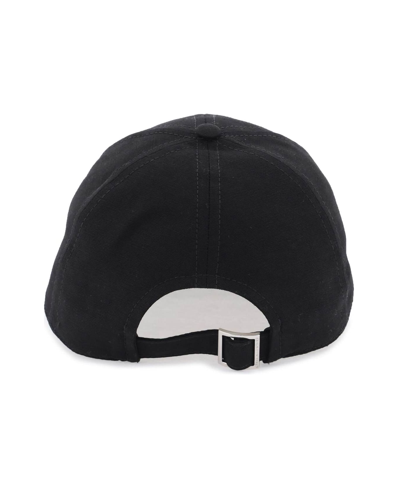 Stella McCartney Embroidered Baseball Cap - ULTRA BLACK (Black) 帽子
