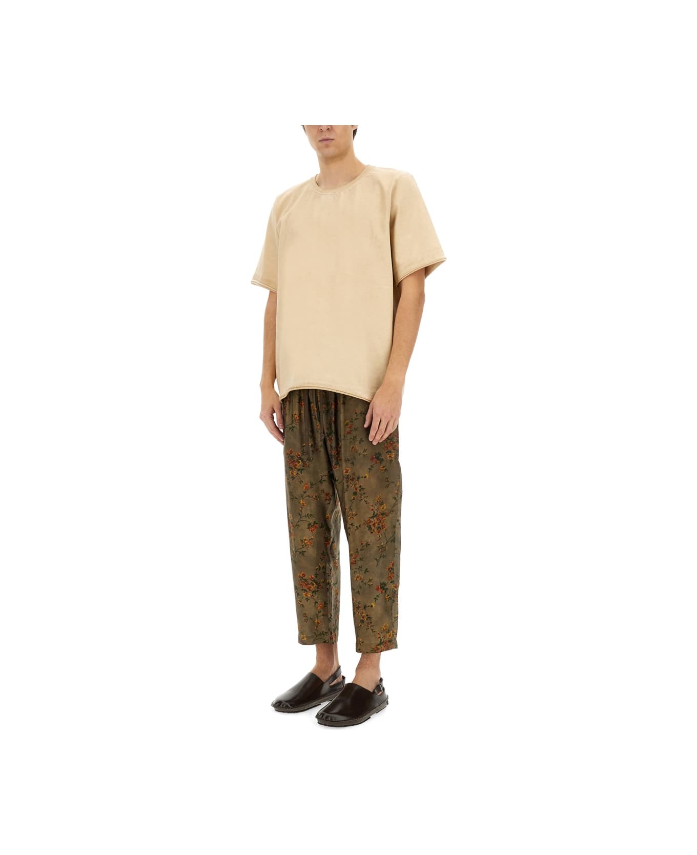 Uma Wang Cotton T-shirt - BEIGE