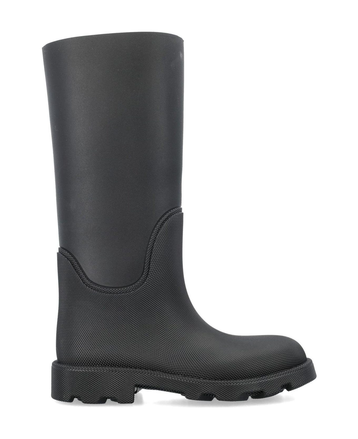 Burberry Round-toe Chunky-sole Boots - Black