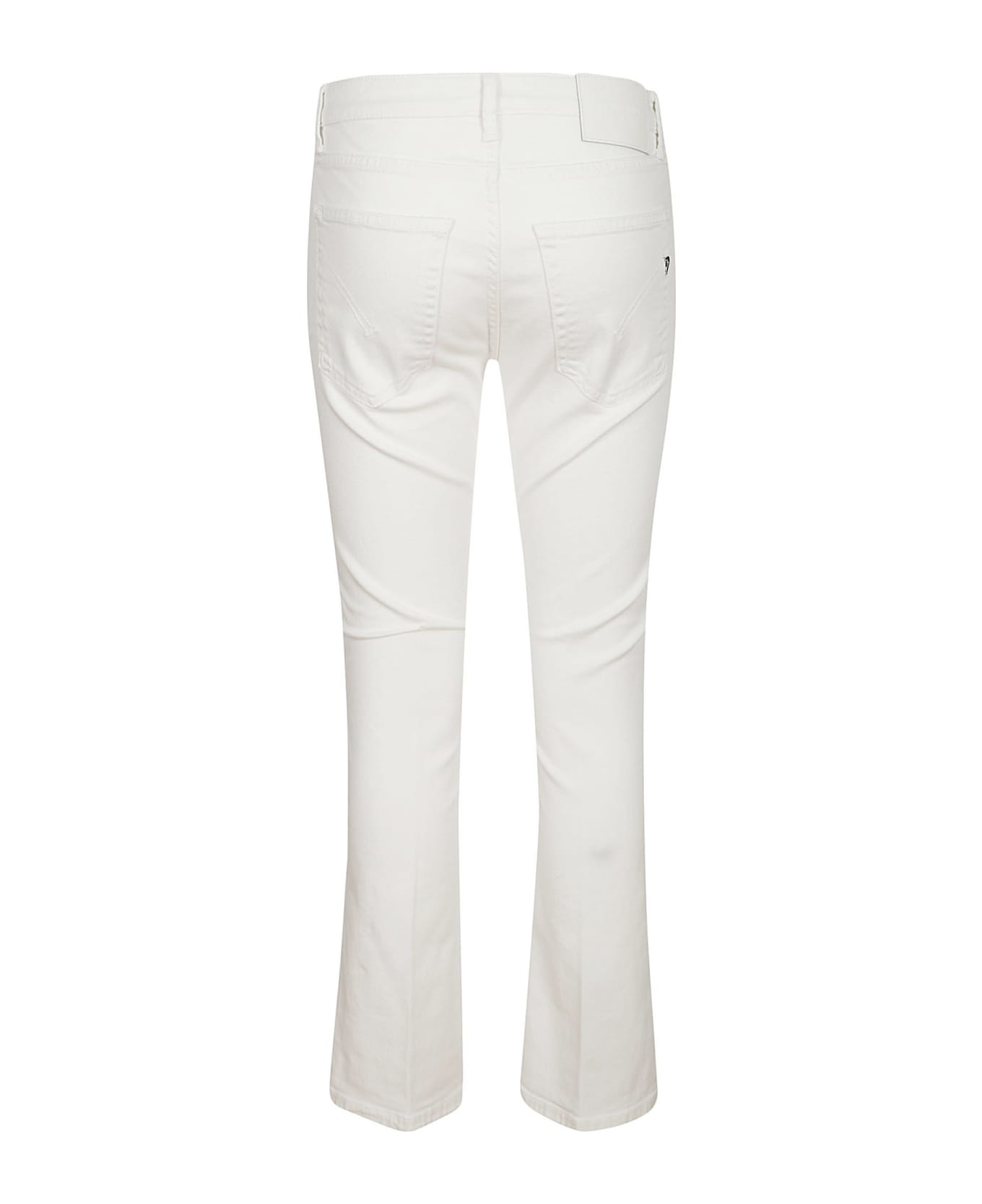 Dondup White Flared Jeans - White ボトムス